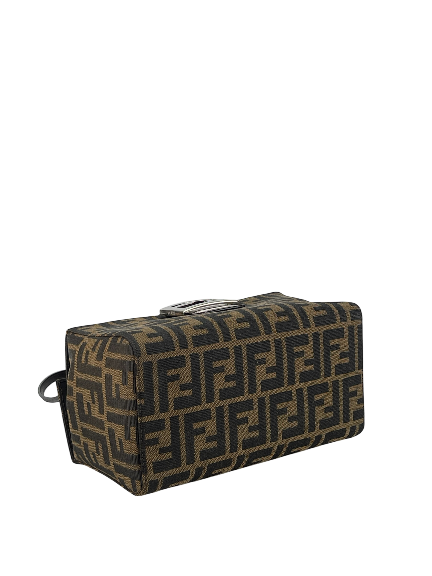 FENDI - Brown Canvas Zucca Pattern Handbag