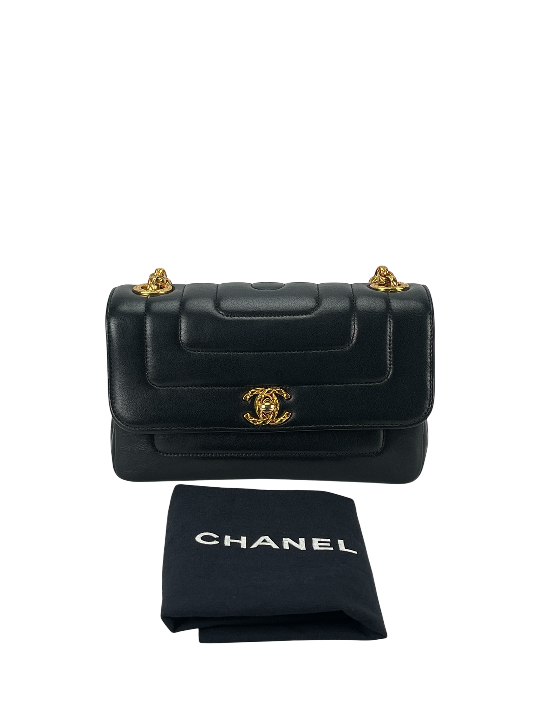CHANEL - Bijoux Chain Shoulder Bag Black Gold Hardware