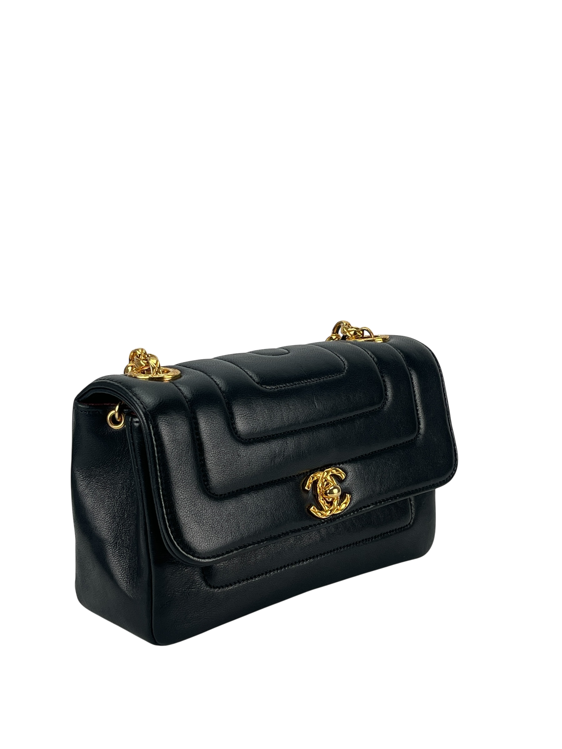 CHANEL - Bijoux Chain Shoulder Bag Black Gold Hardware