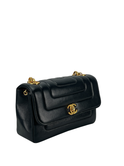 CHANEL - Bijoux Chain Shoulder Bag Black Gold Hardware