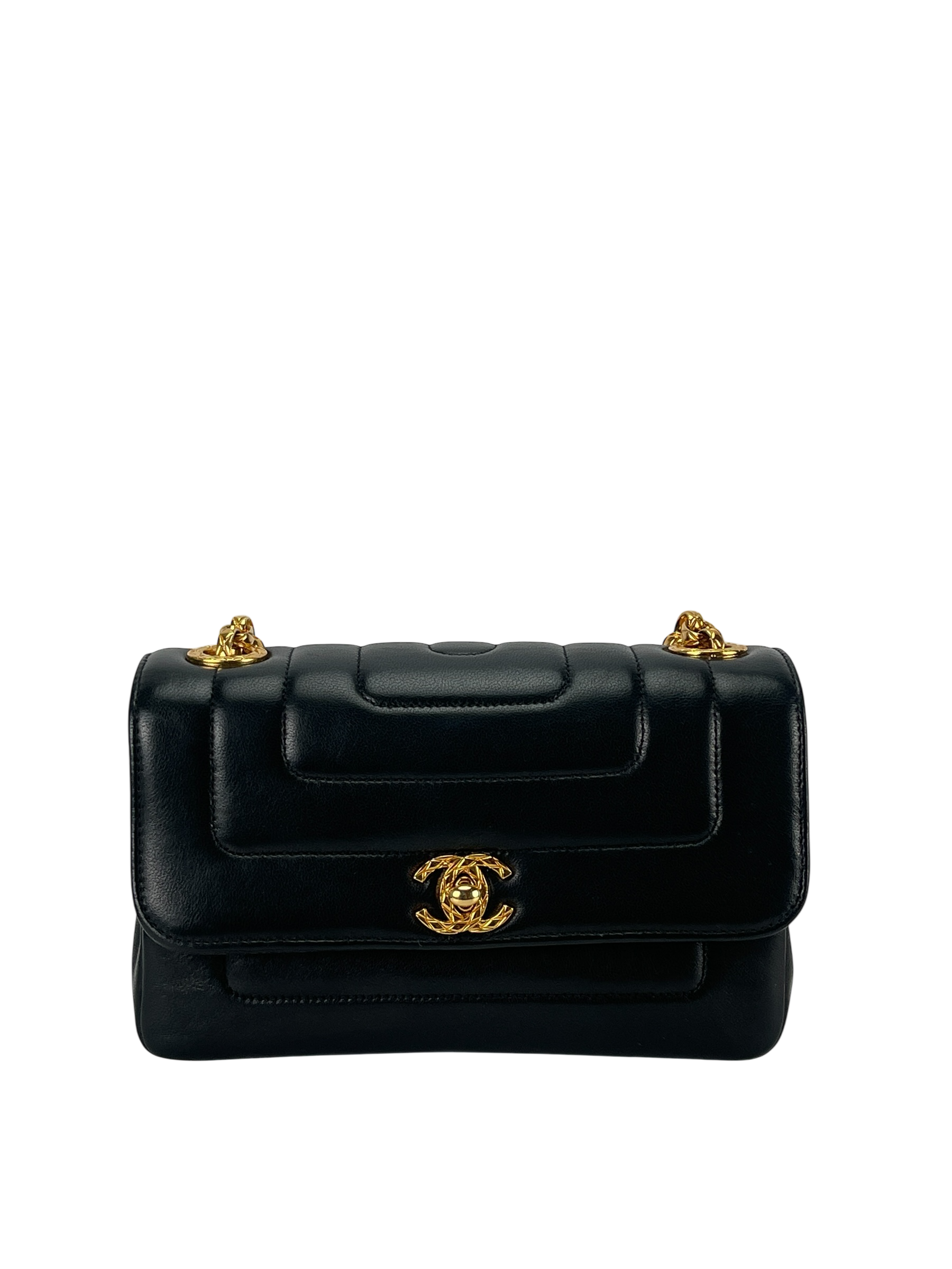 CHANEL - Bijoux Chain Shoulder Bag Black Gold Hardware