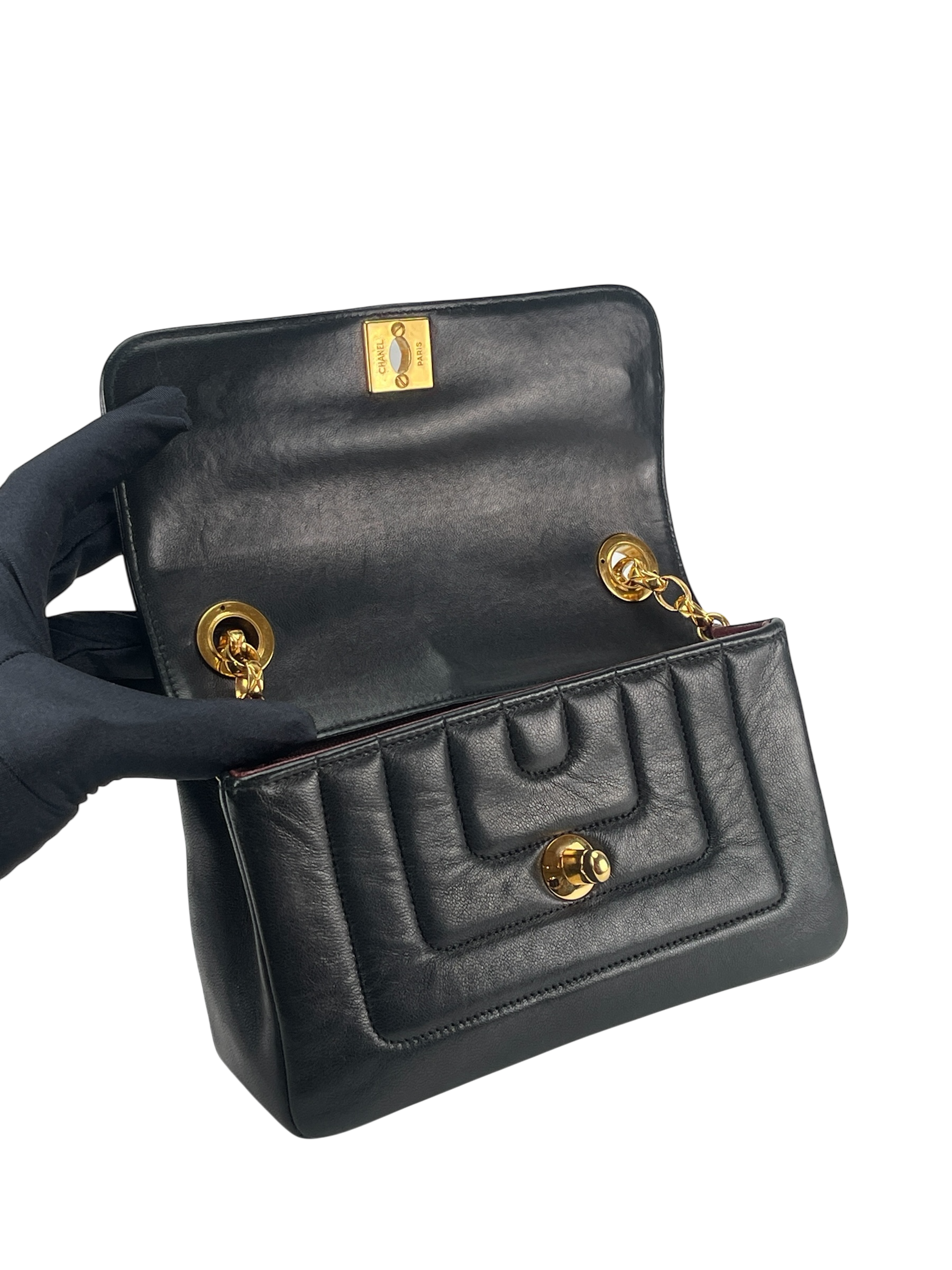 CHANEL - Bijoux Chain Shoulder Bag Black Gold Hardware