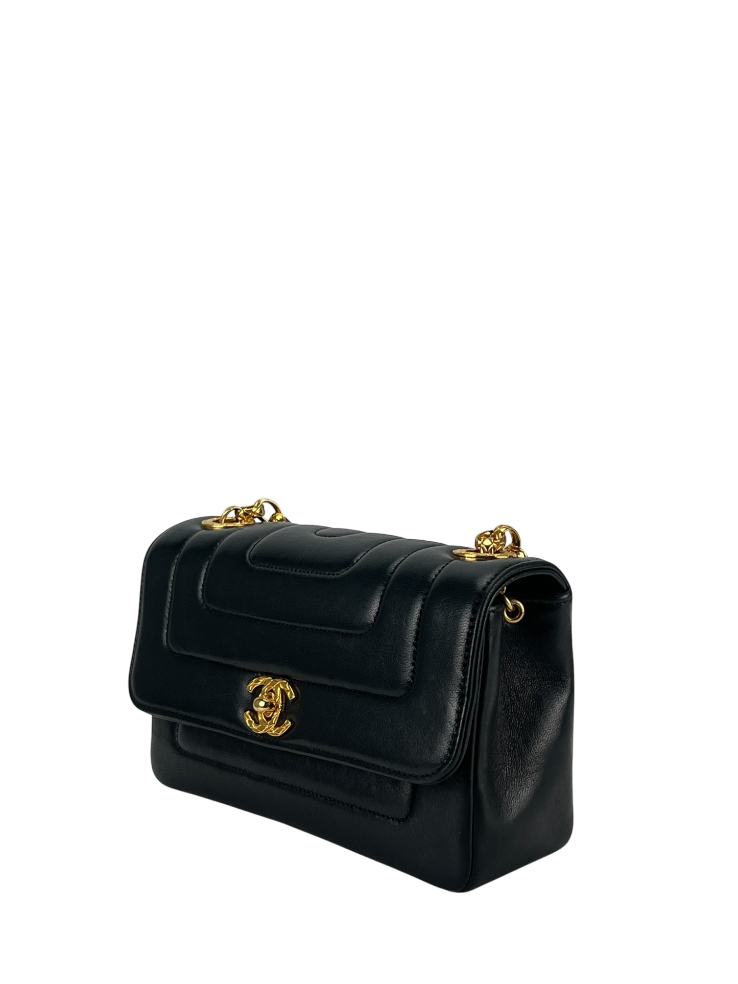 CHANEL - Bijoux Chain Shoulder Bag Black Gold Hardware