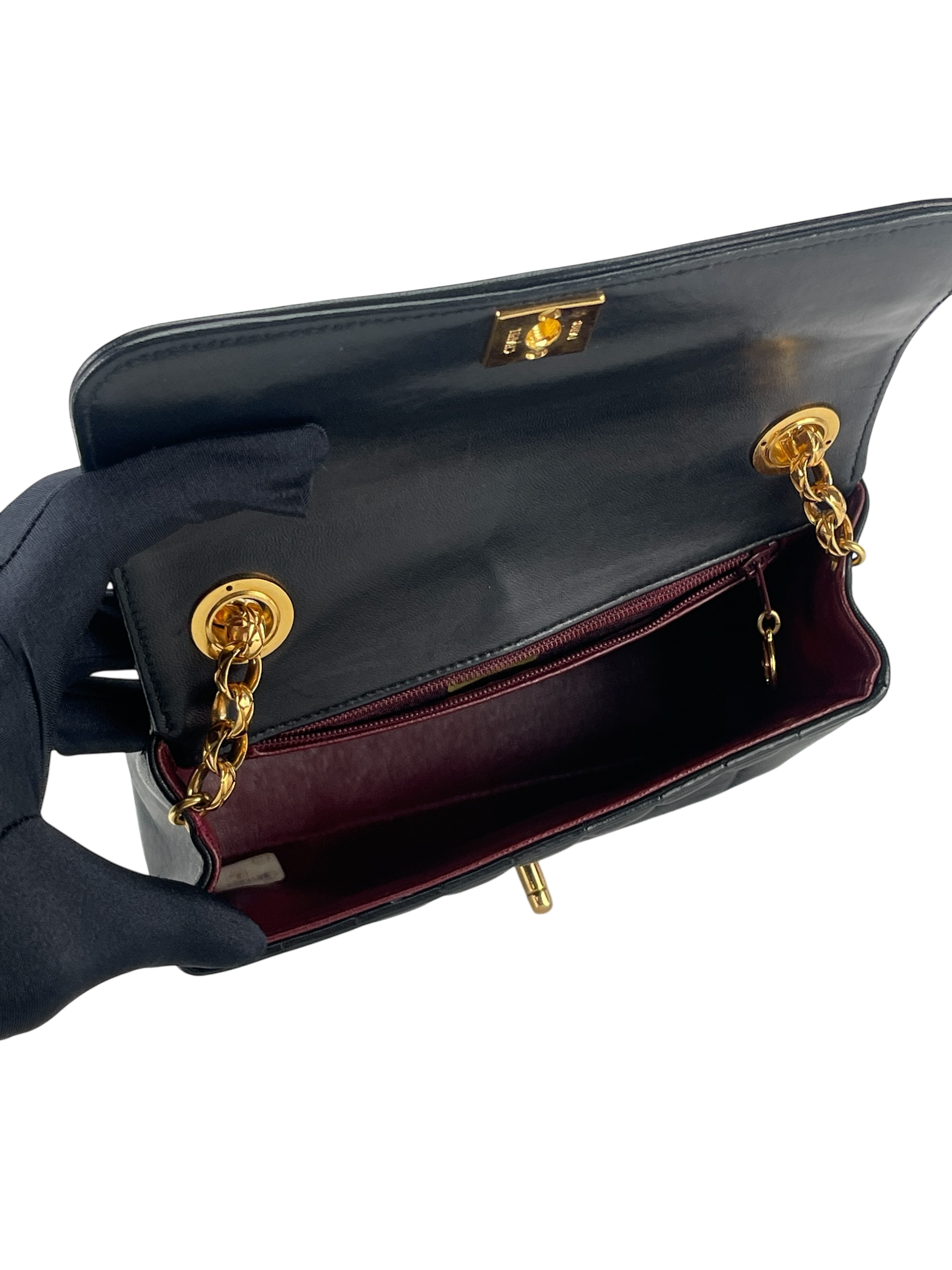 CHANEL - Bijoux Chain Shoulder Bag Black Gold Hardware