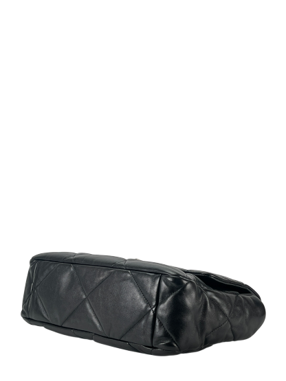 CHANEL - Black Lambskin 19 Medium Flap Bag