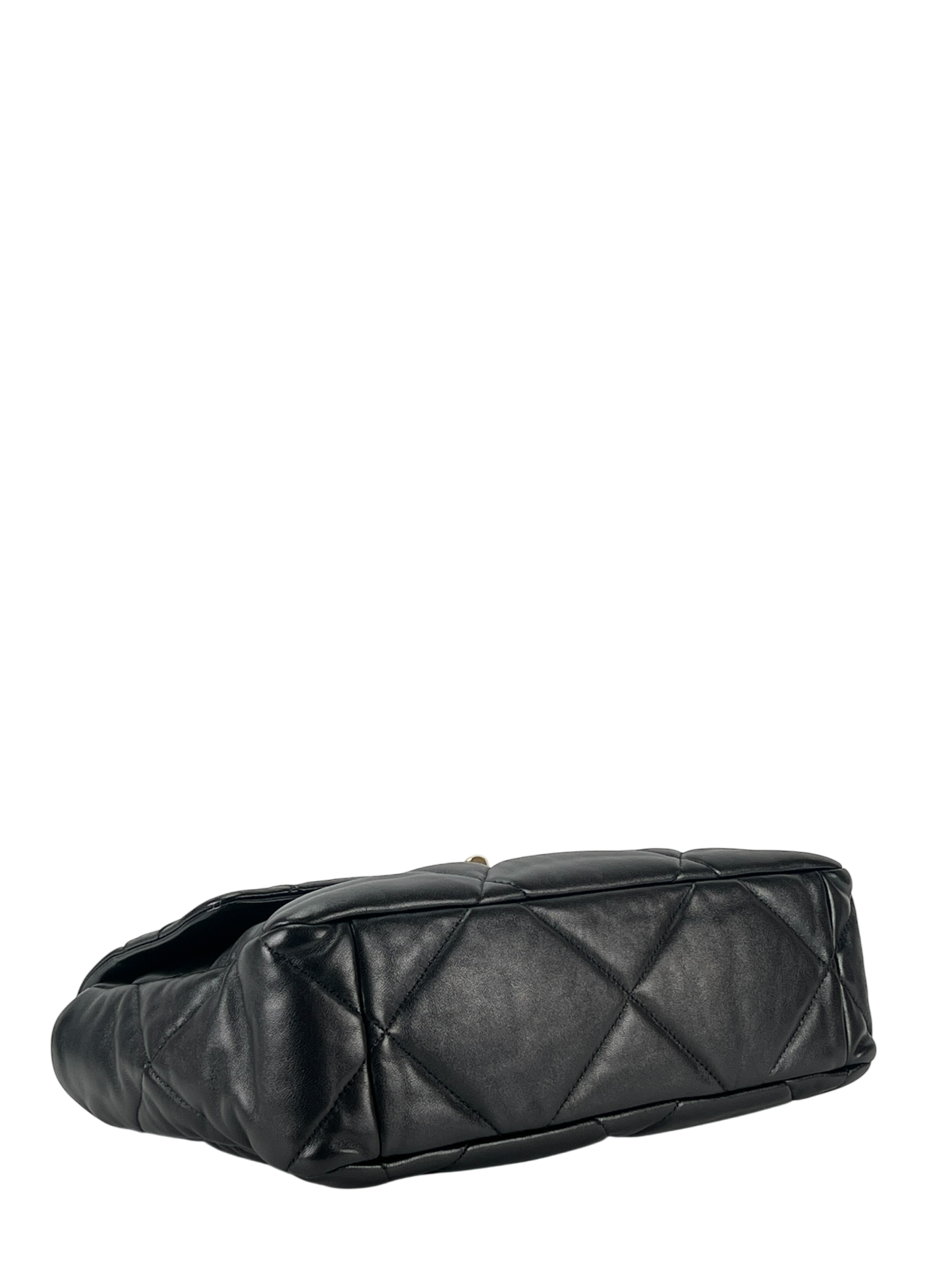 CHANEL - Black Lambskin 19 Medium Flap Bag