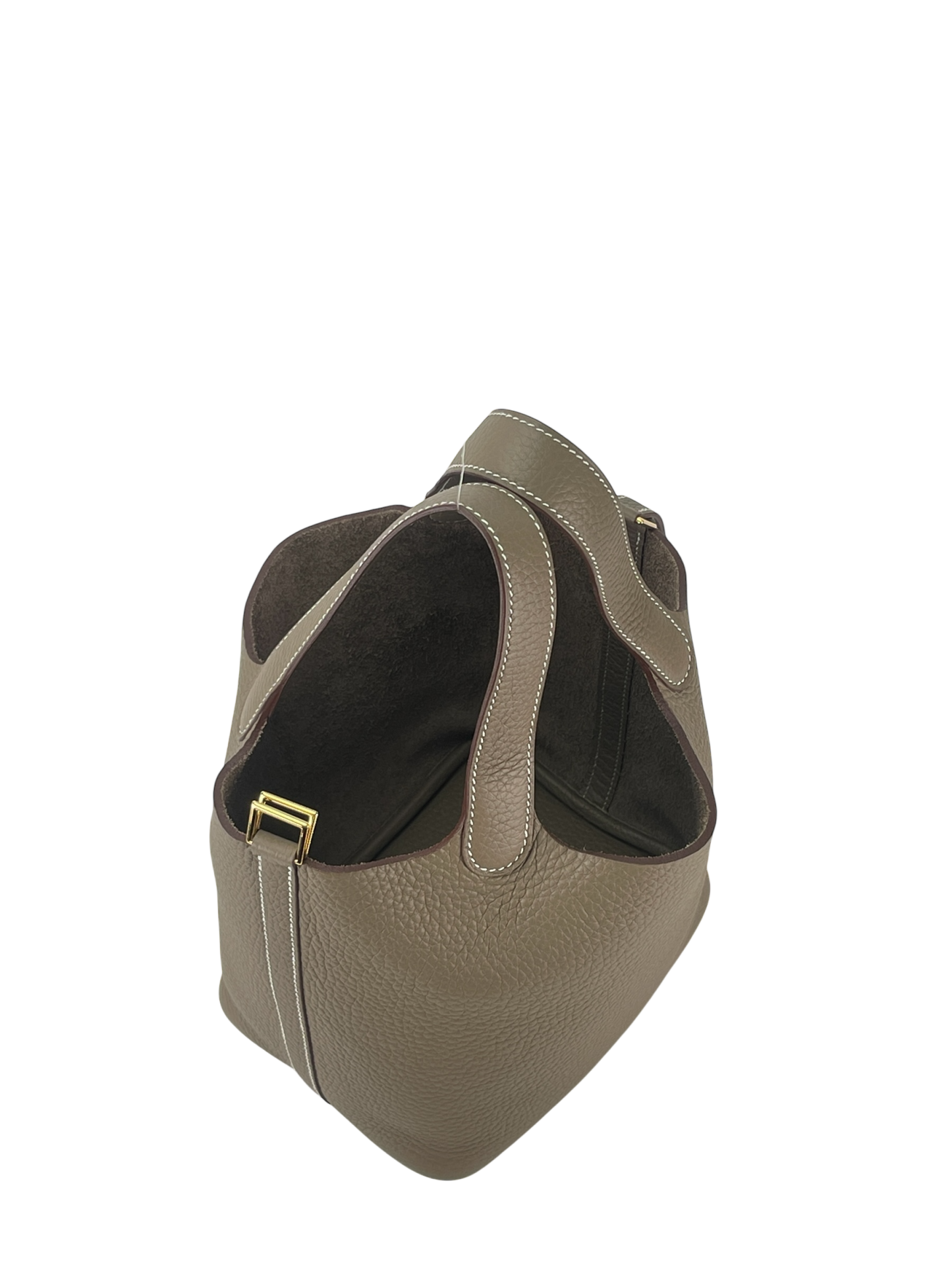 HERMES - Picotin PM Picotin 18 Etoupe Clemence Gold Hardware