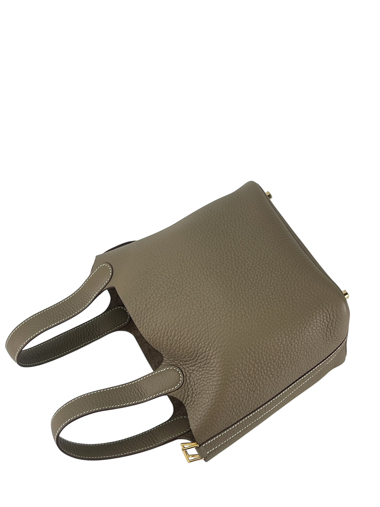 HERMES - Picotin PM Picotin 18 Etoupe Clemence Gold Hardware