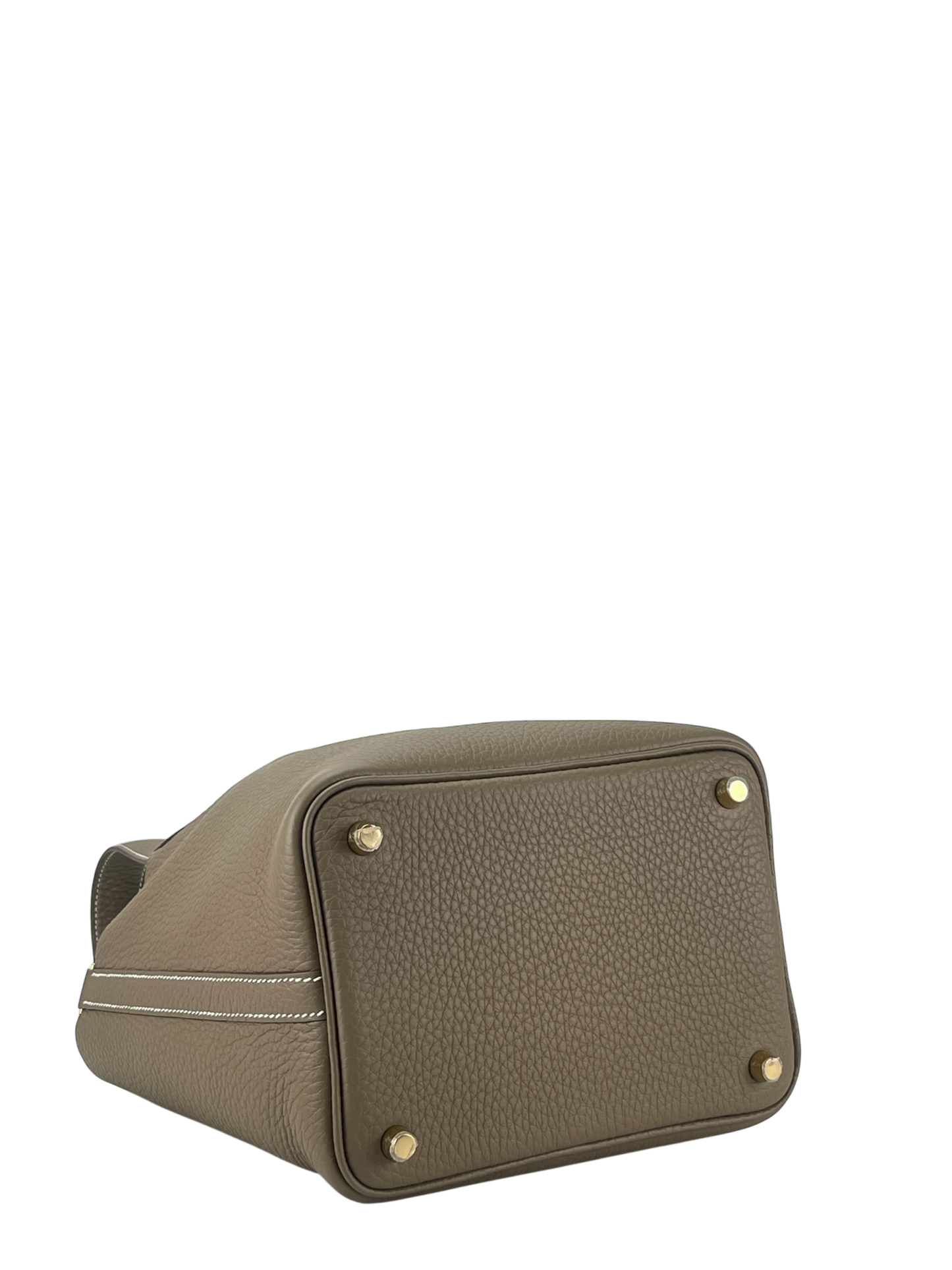 HERMES - Picotin PM Picotin 18 Etoupe Clemence Gold Hardware