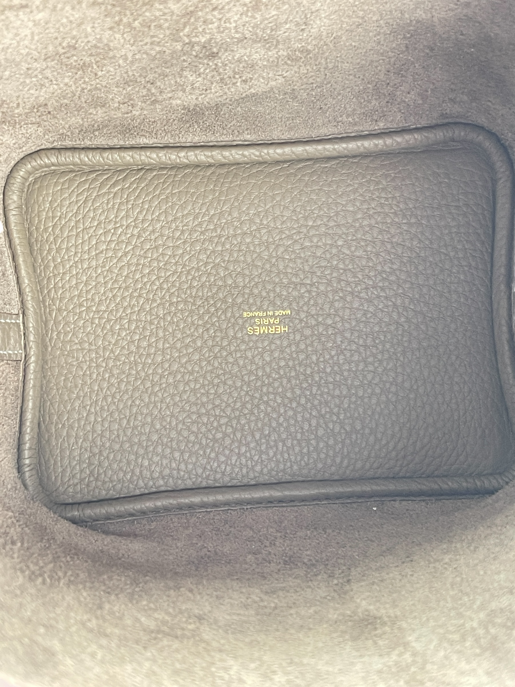 HERMES - Picotin PM Picotin 18 Etoupe Clemence Gold Hardware