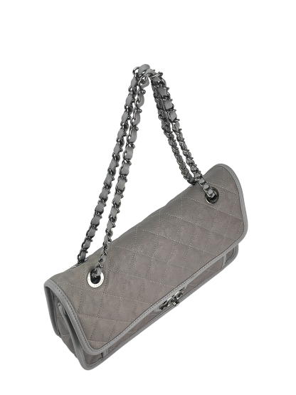 CHANEL - Grey Aged Caviar Medium French Riviera Flap Bag