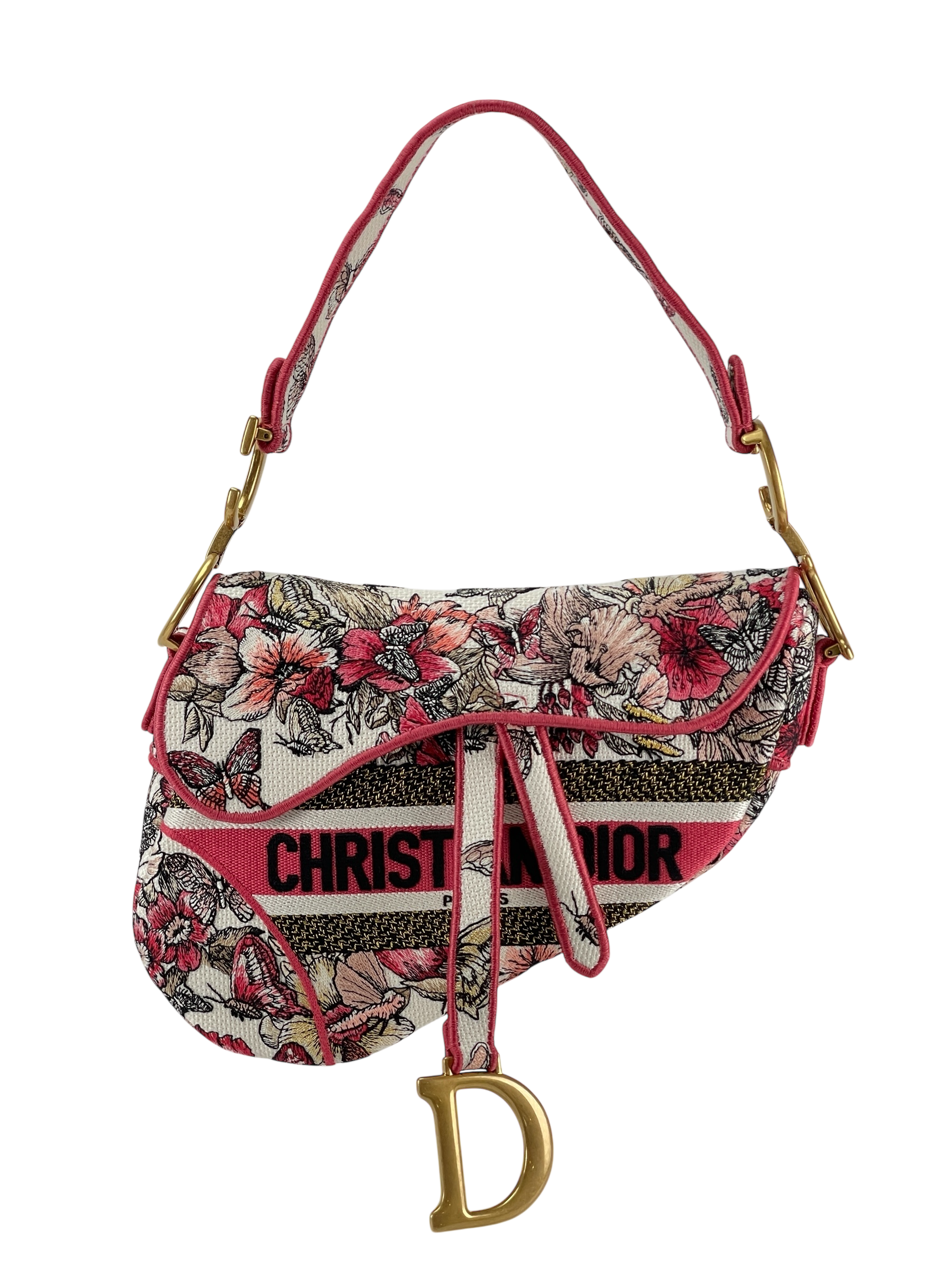 正規品 Dior♡ ディオール トロッター サドル バッグ ピンク ヴィンテージ Christian Dior クリスチャンディオール トロッター 05-MA-0024