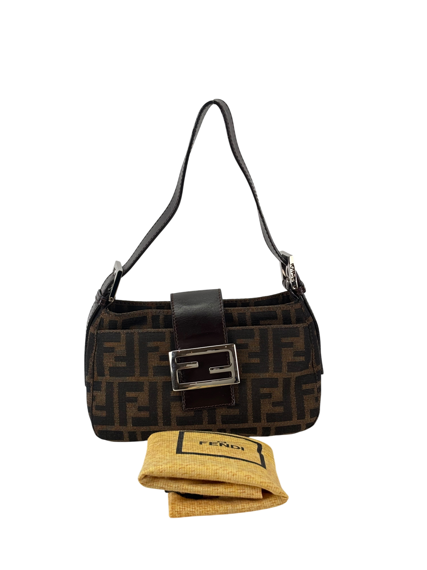 FENDI - Zucca Canvas Mamma Baguette Shoulder Bag