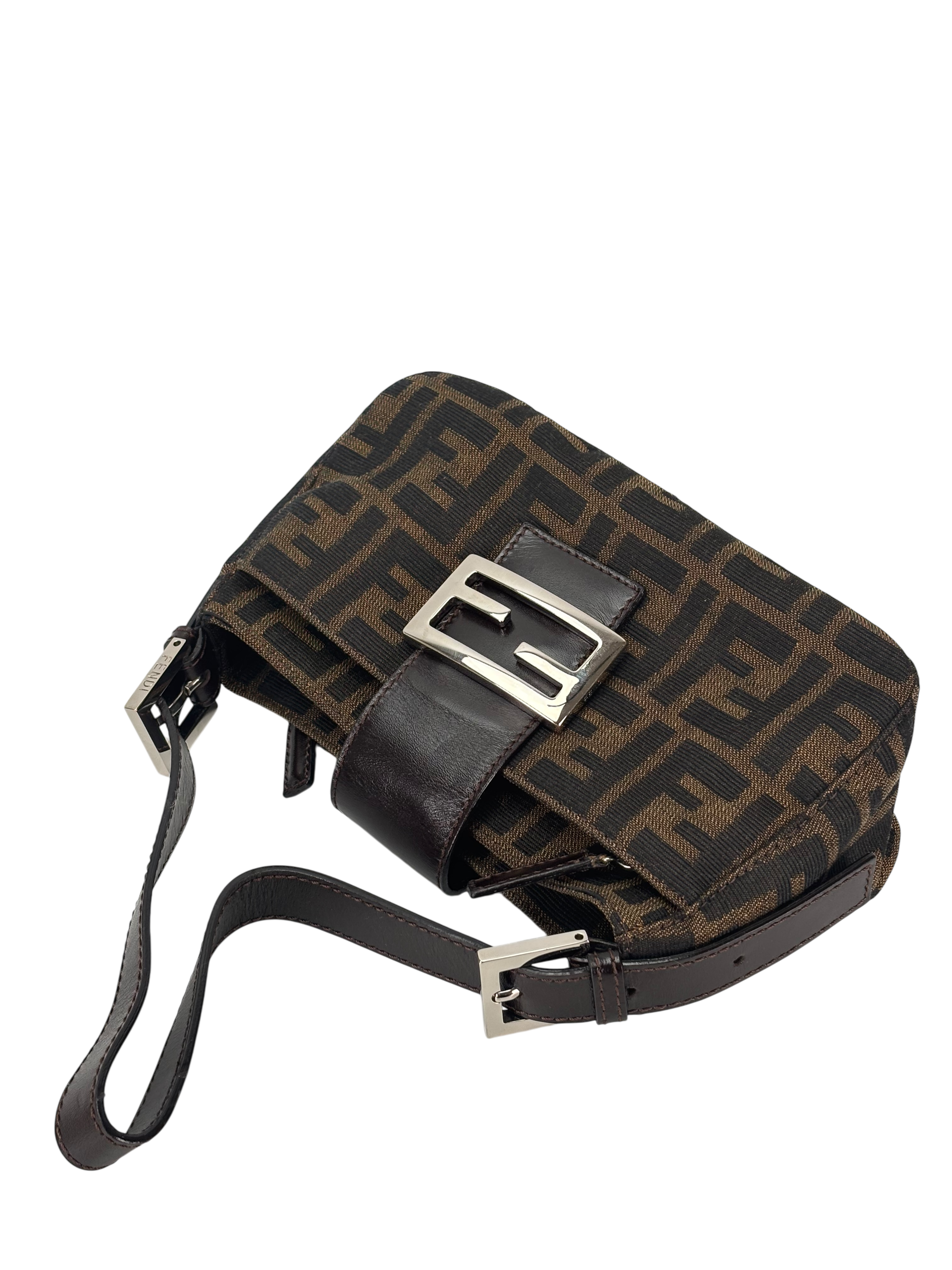 FENDI - Zucca Canvas Mamma Baguette Shoulder Bag