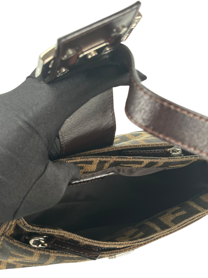 FENDI - Zucca Canvas Mamma Baguette Shoulder Bag