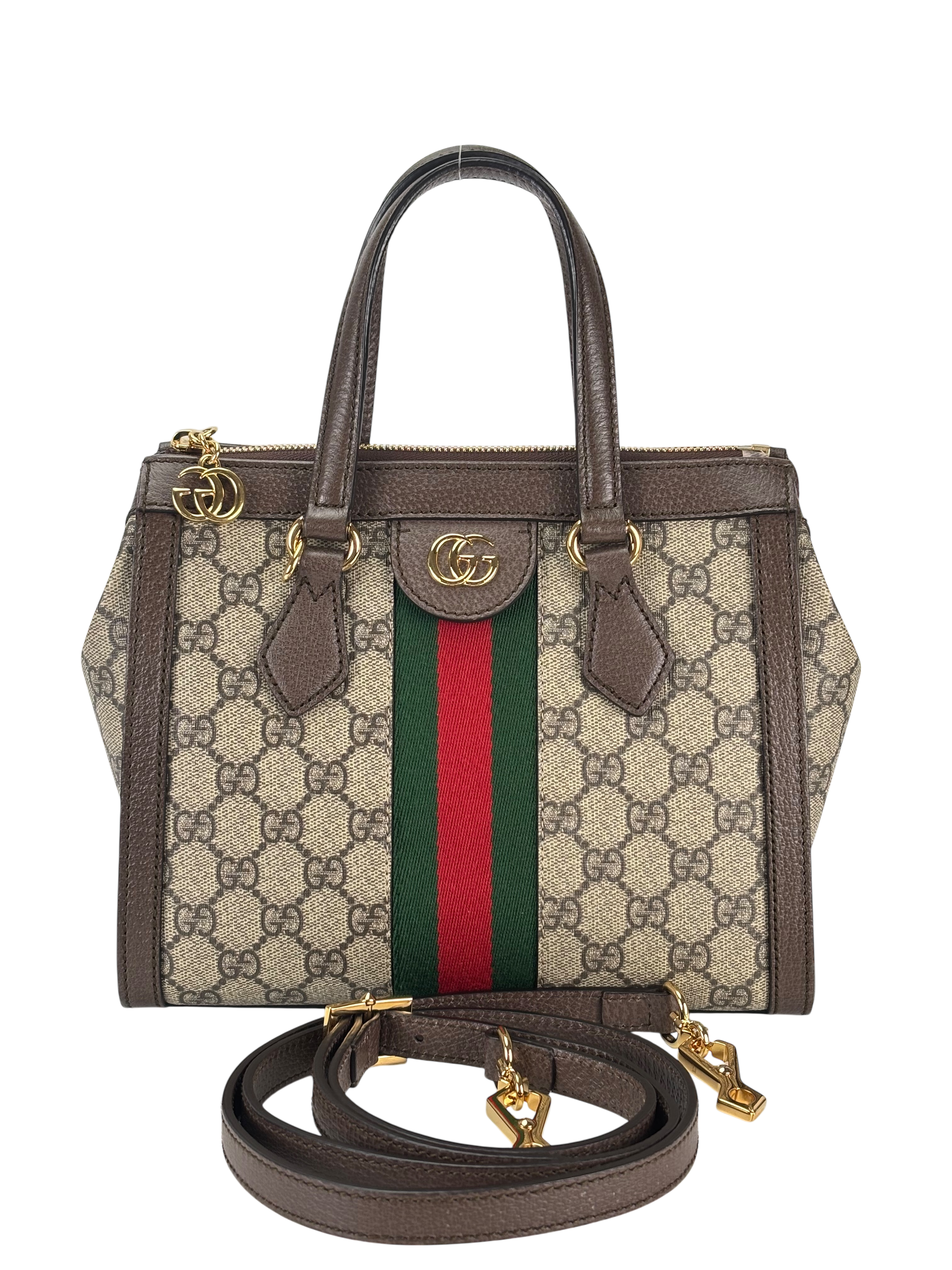 GUCCI - Monogram Canvas Ophidia Small GG Tote Bag