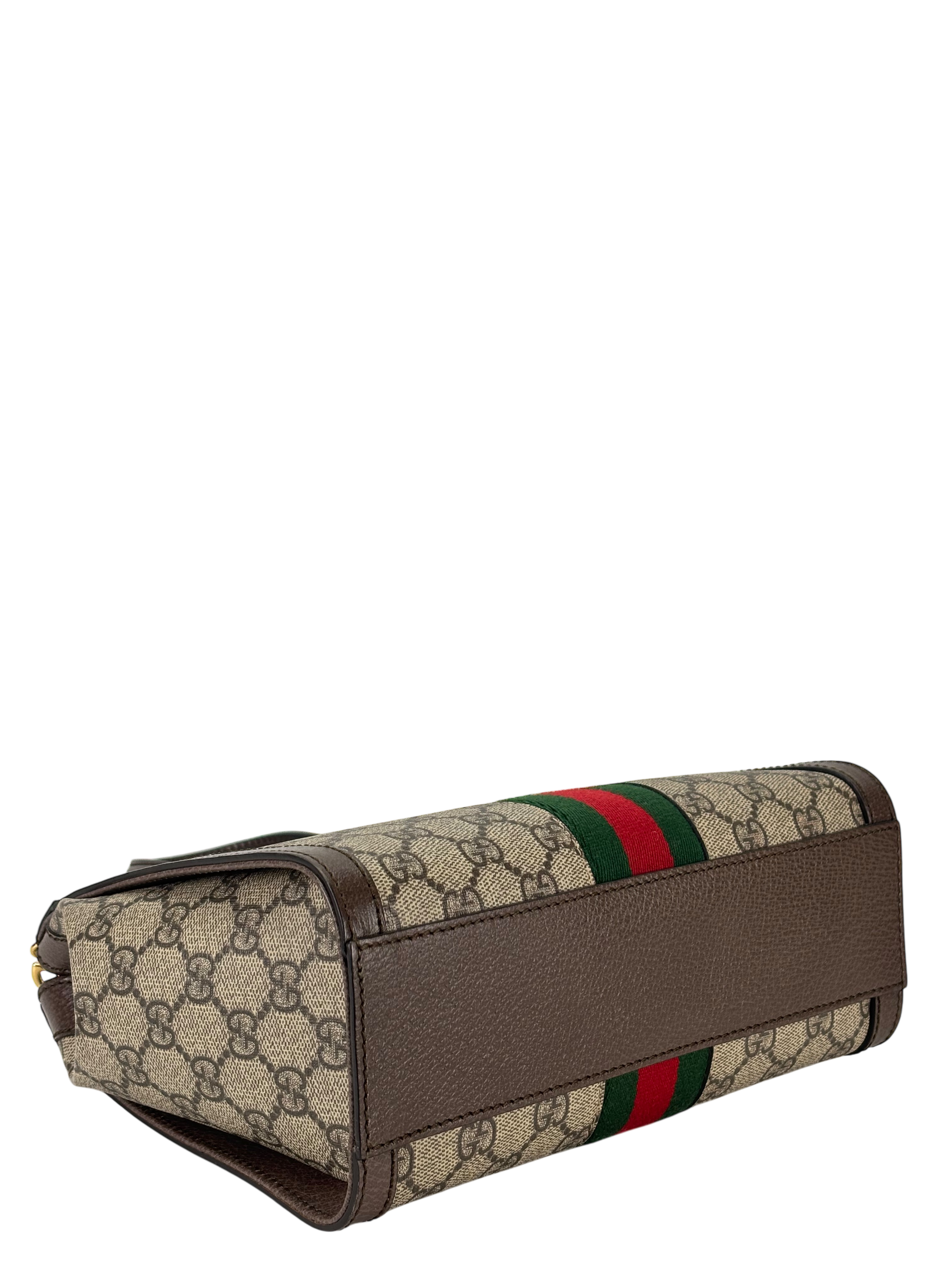 GUCCI - Monogram Canvas Ophidia Small GG Tote Bag