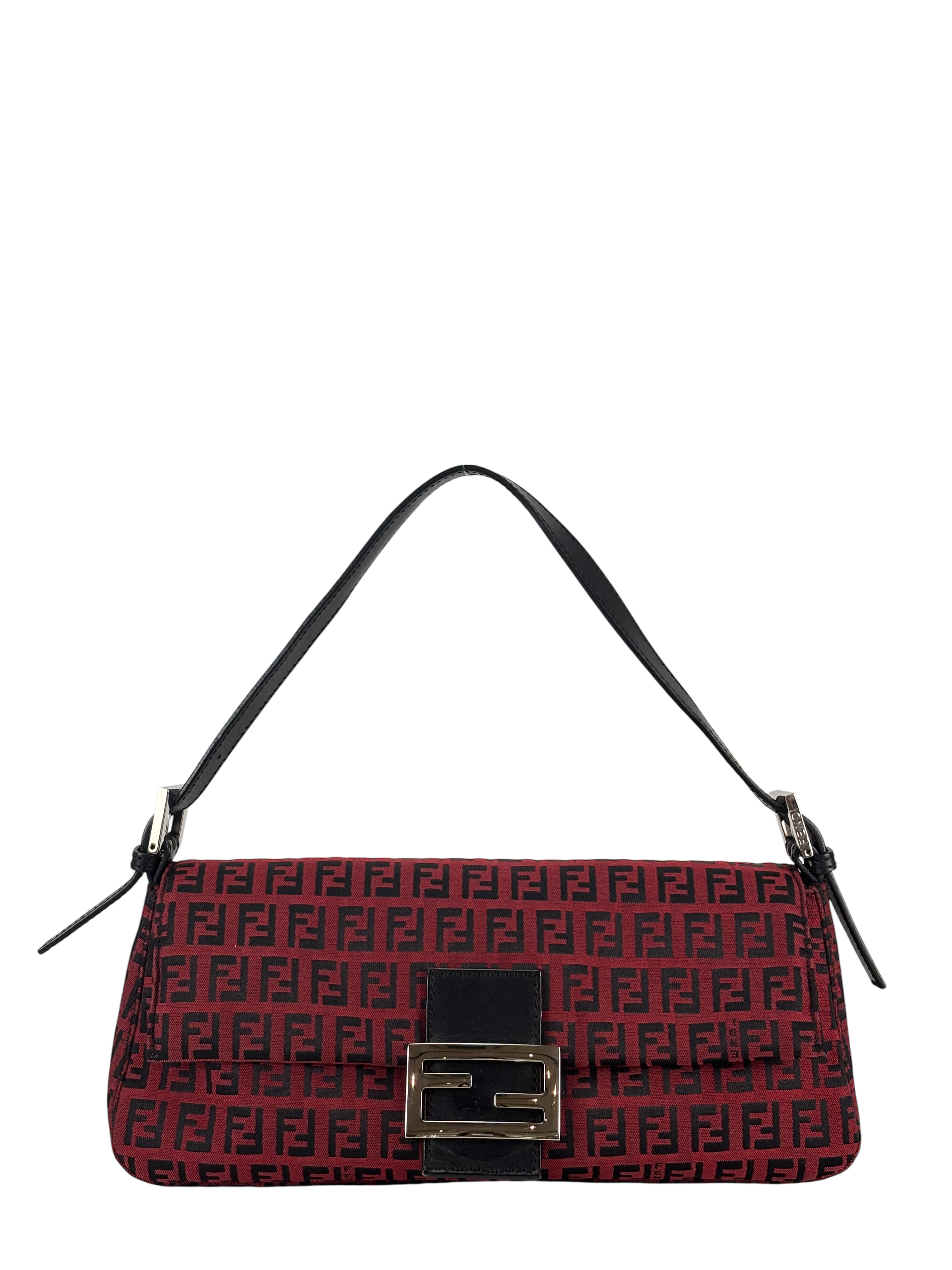 FENDI - Small Print Mamma Bucket Zucchino Baguette Bag