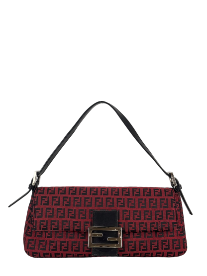 FENDI - Small Print Mamma Bucket Zucchino Baguette Bag