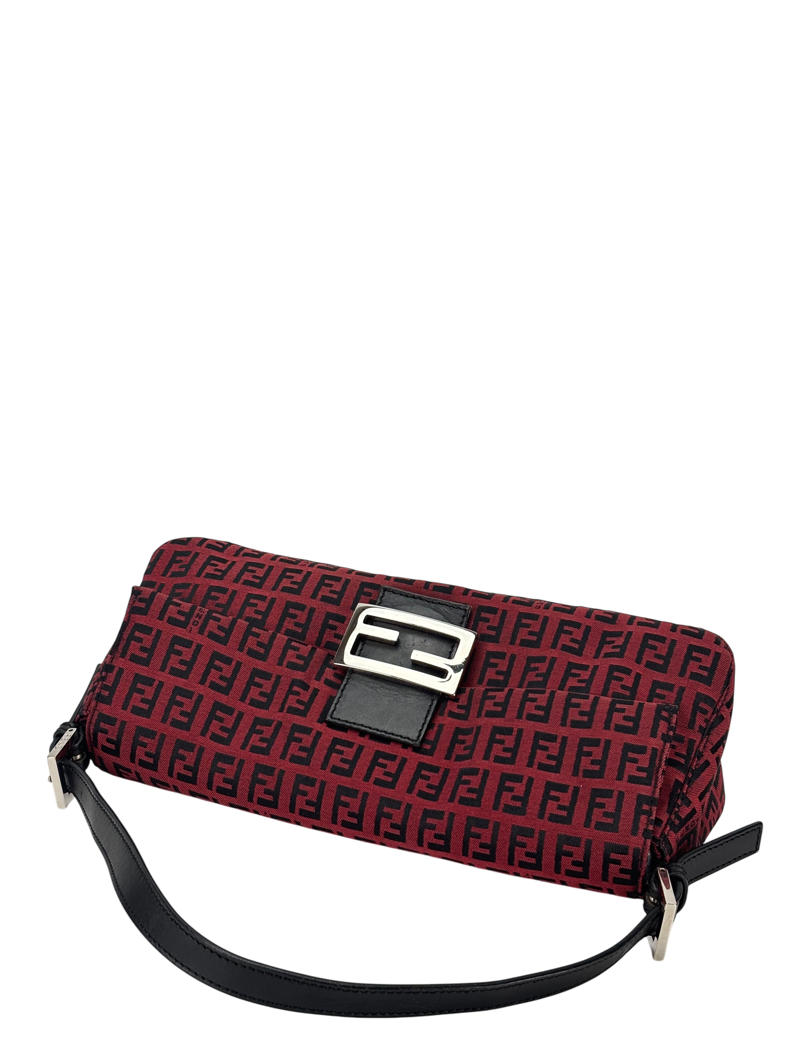 FENDI - Small Print Mamma Bucket Zucchino Baguette Bag