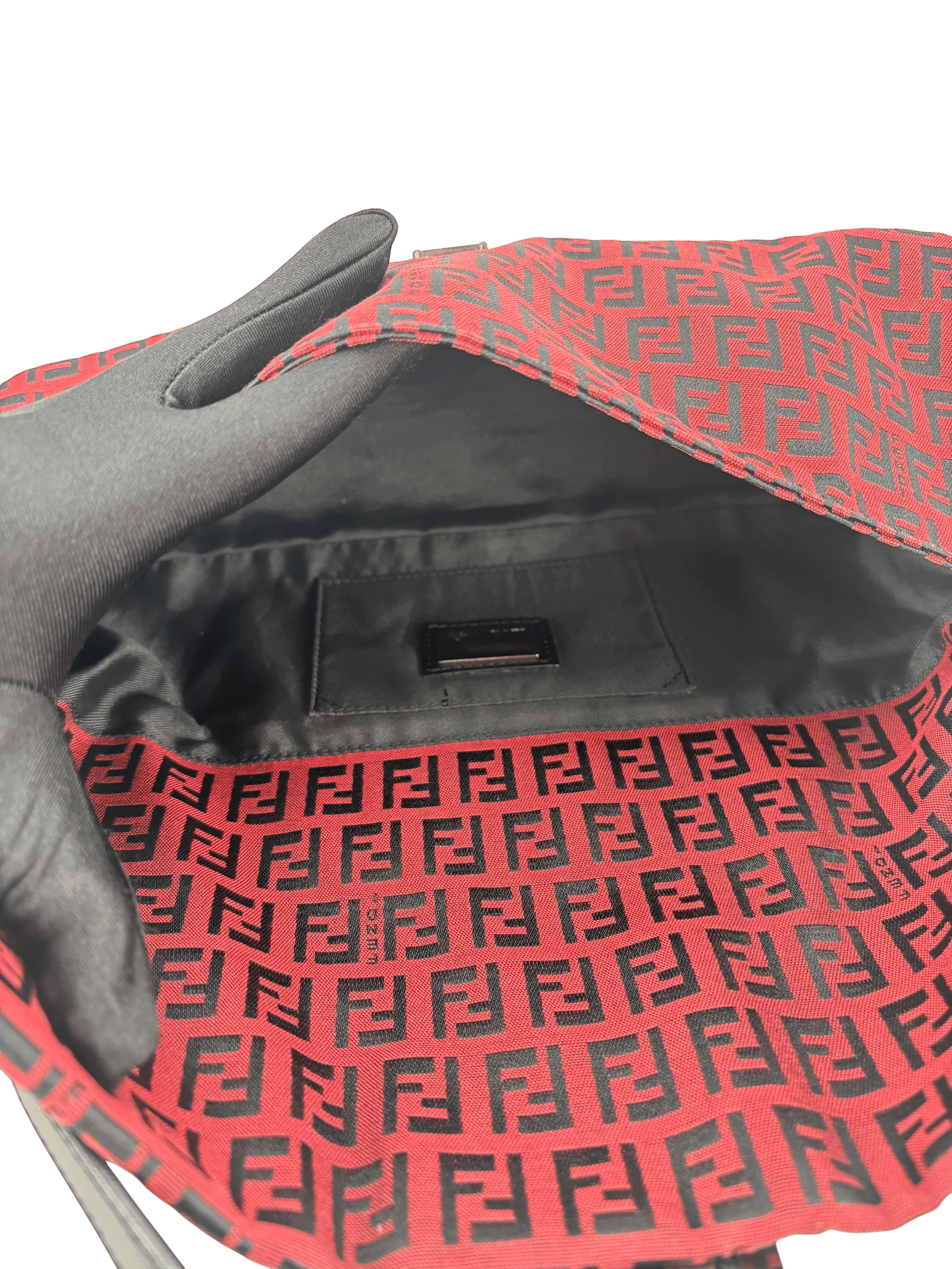 FENDI - Small Print Mamma Bucket Zucchino Baguette Bag