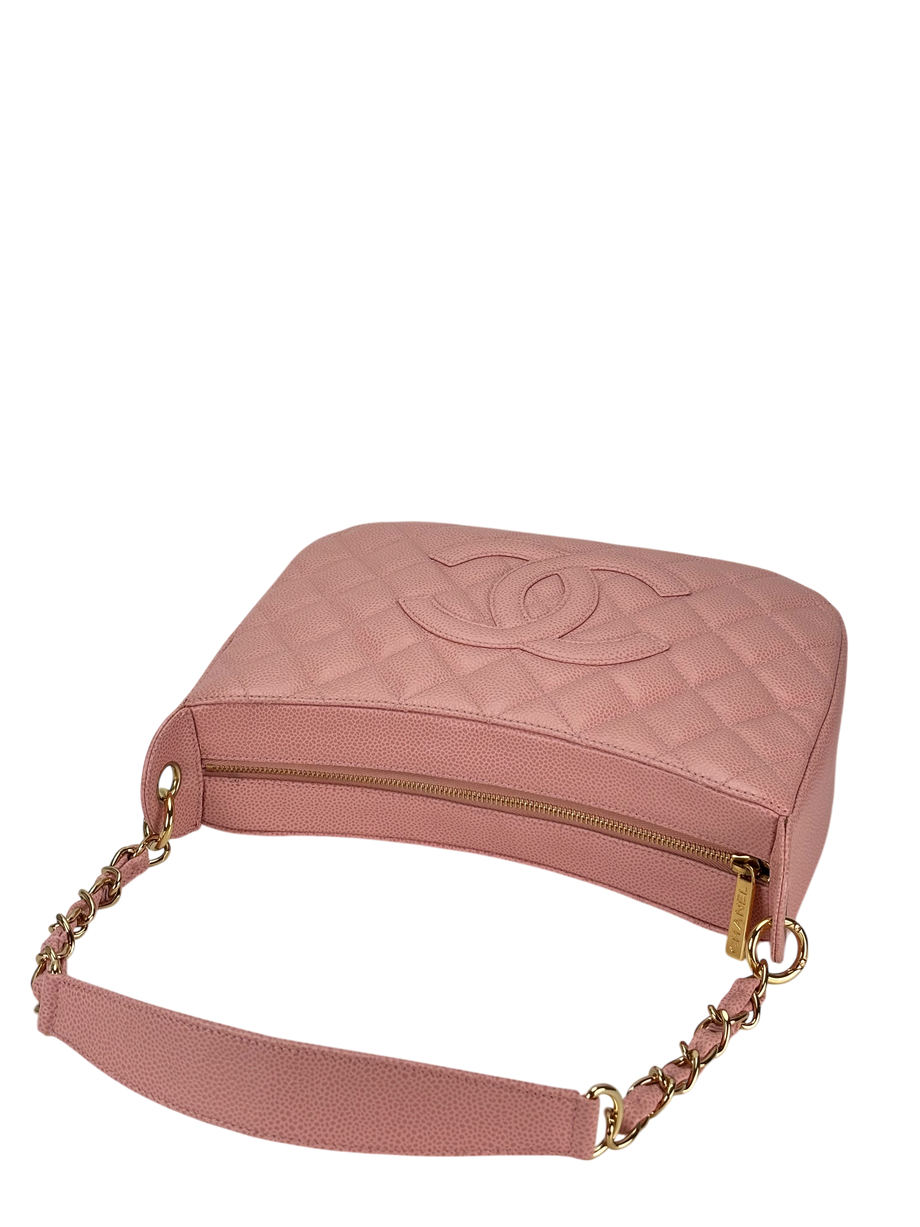 CHANEL -  Coco MarkPink Caviar Matelasse Shoulder Bag
