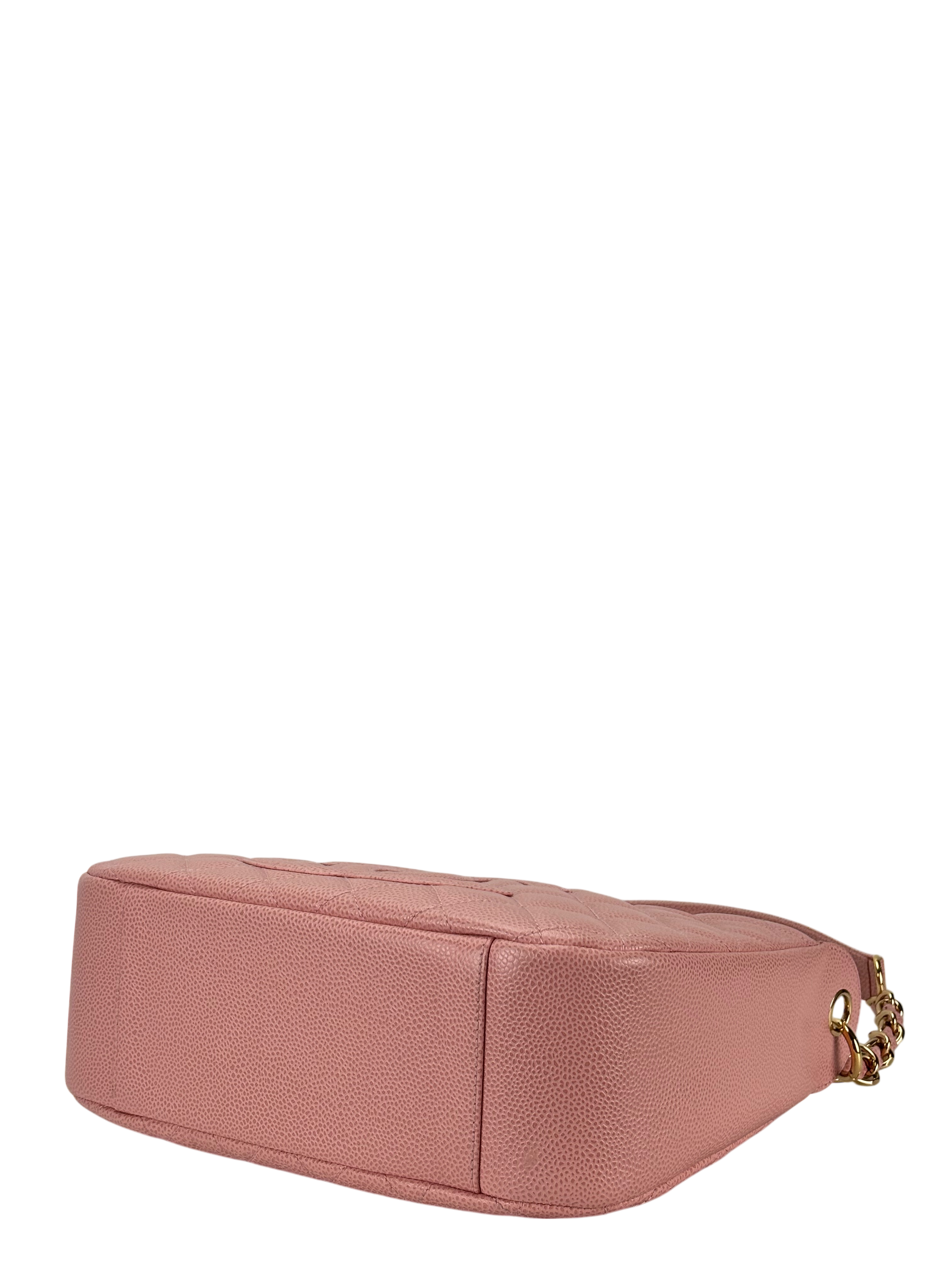CHANEL -  Coco MarkPink Caviar Matelasse Shoulder Bag