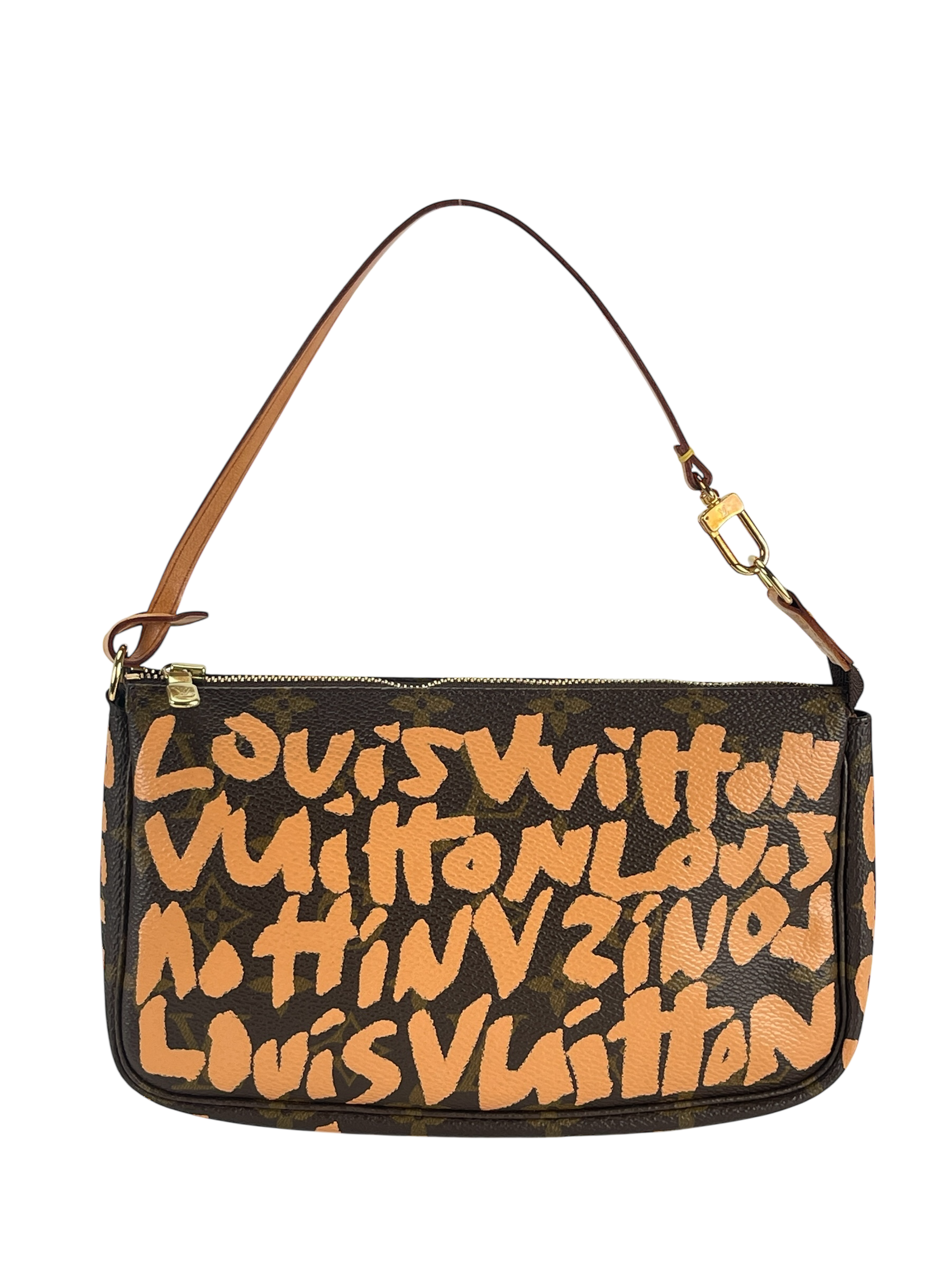 LOUIS VUITTON - Monogram Stephen Sprouse 2001 Pochette Accessoires Clutch Bag