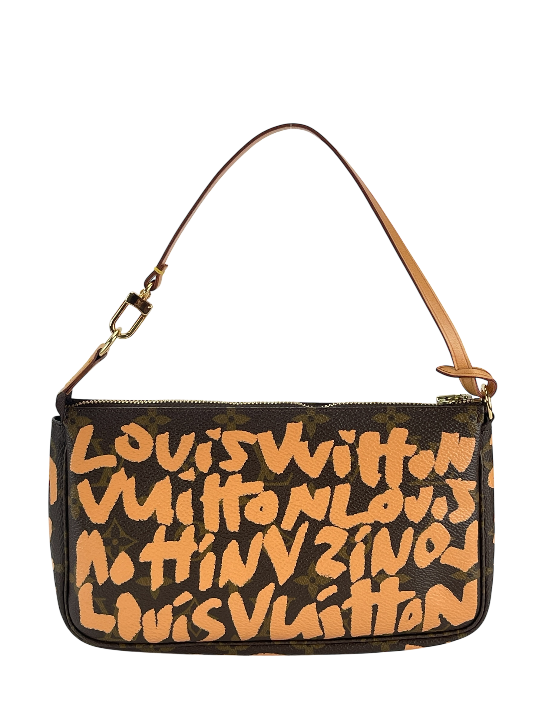 LOUIS VUITTON - Monogram Stephen Sprouse 2001 Pochette Accessoires Clutch Bag