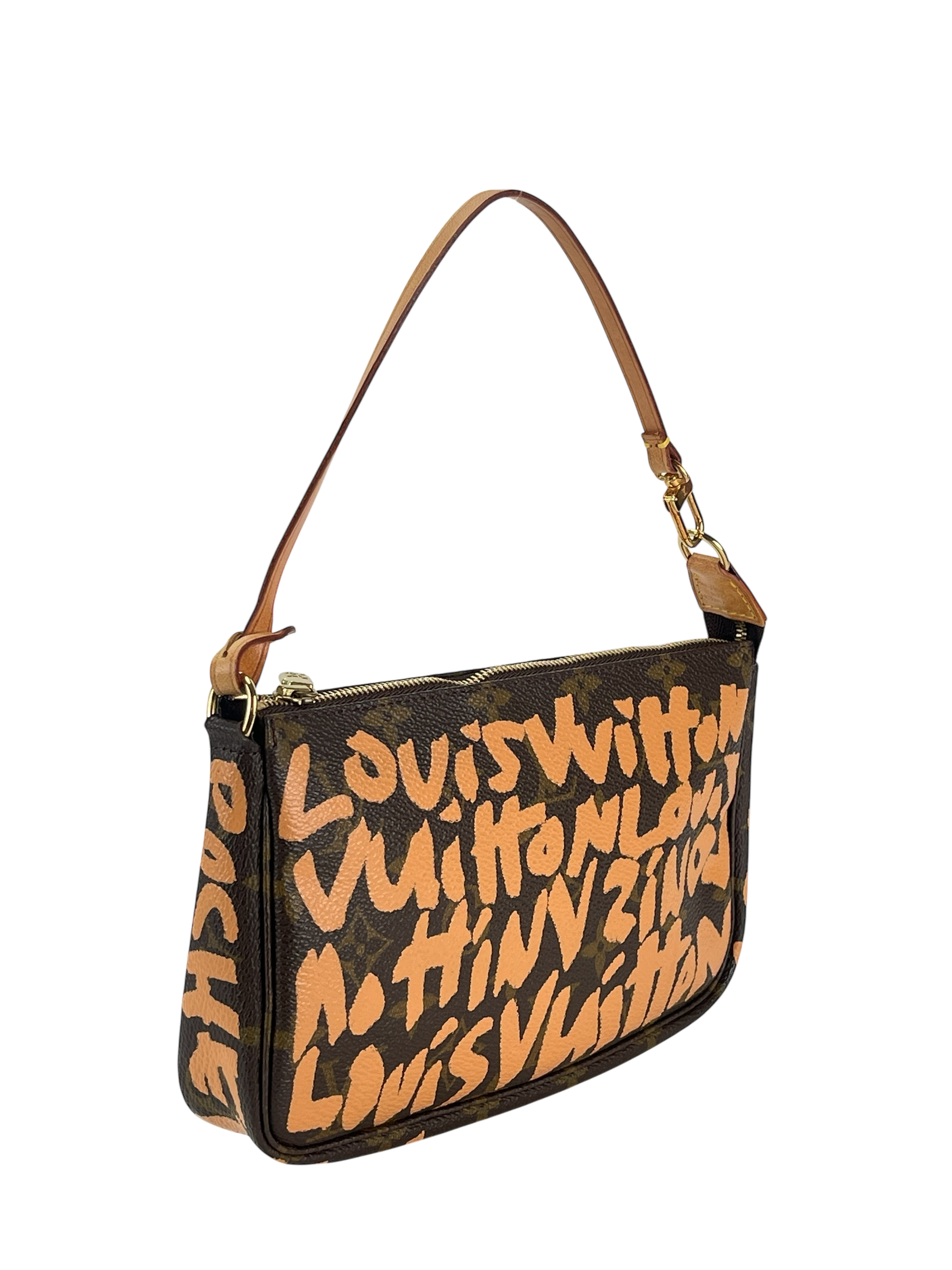 LOUIS VUITTON - Monogram Stephen Sprouse 2001 Pochette Accessoires Clutch Bag