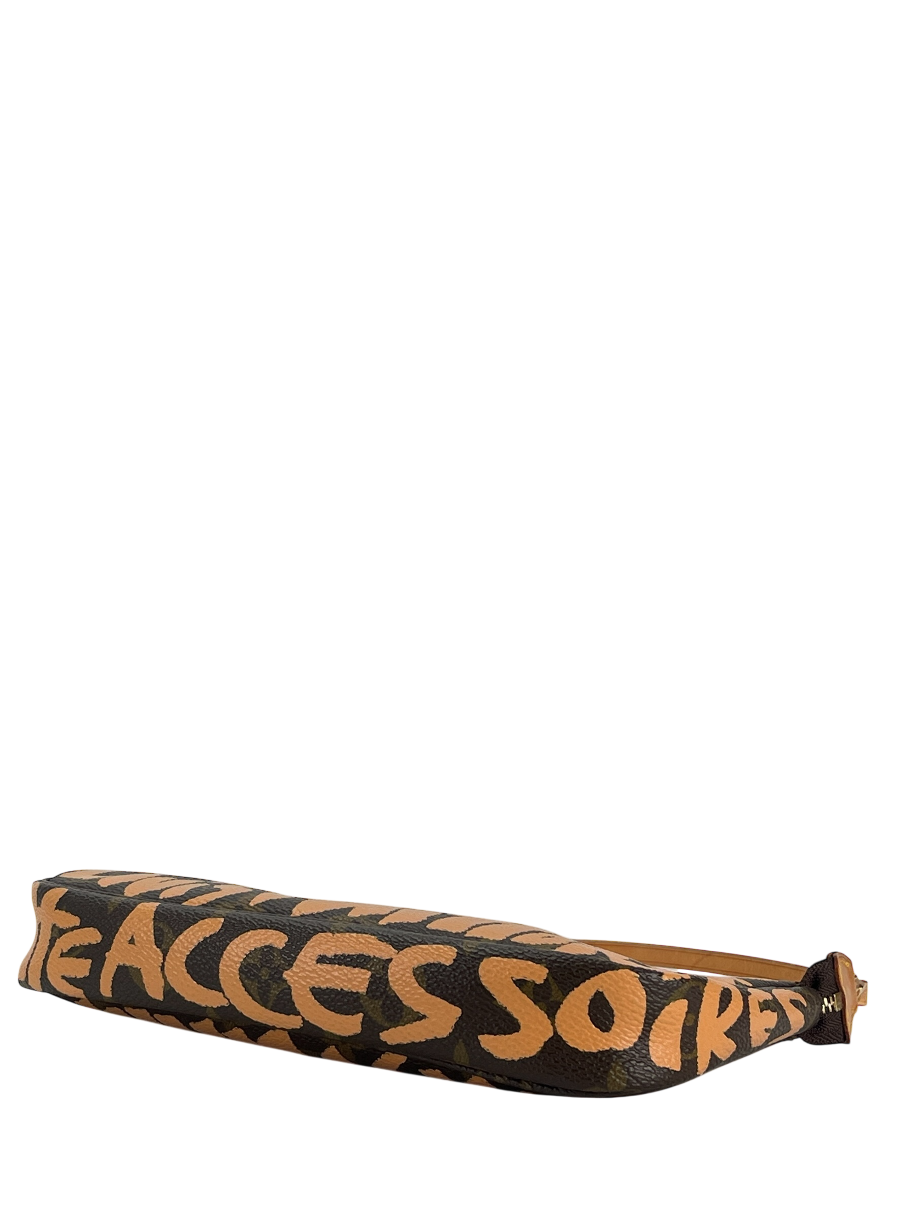 LOUIS VUITTON - Monogram Stephen Sprouse 2001 Pochette Accessoires Clutch Bag