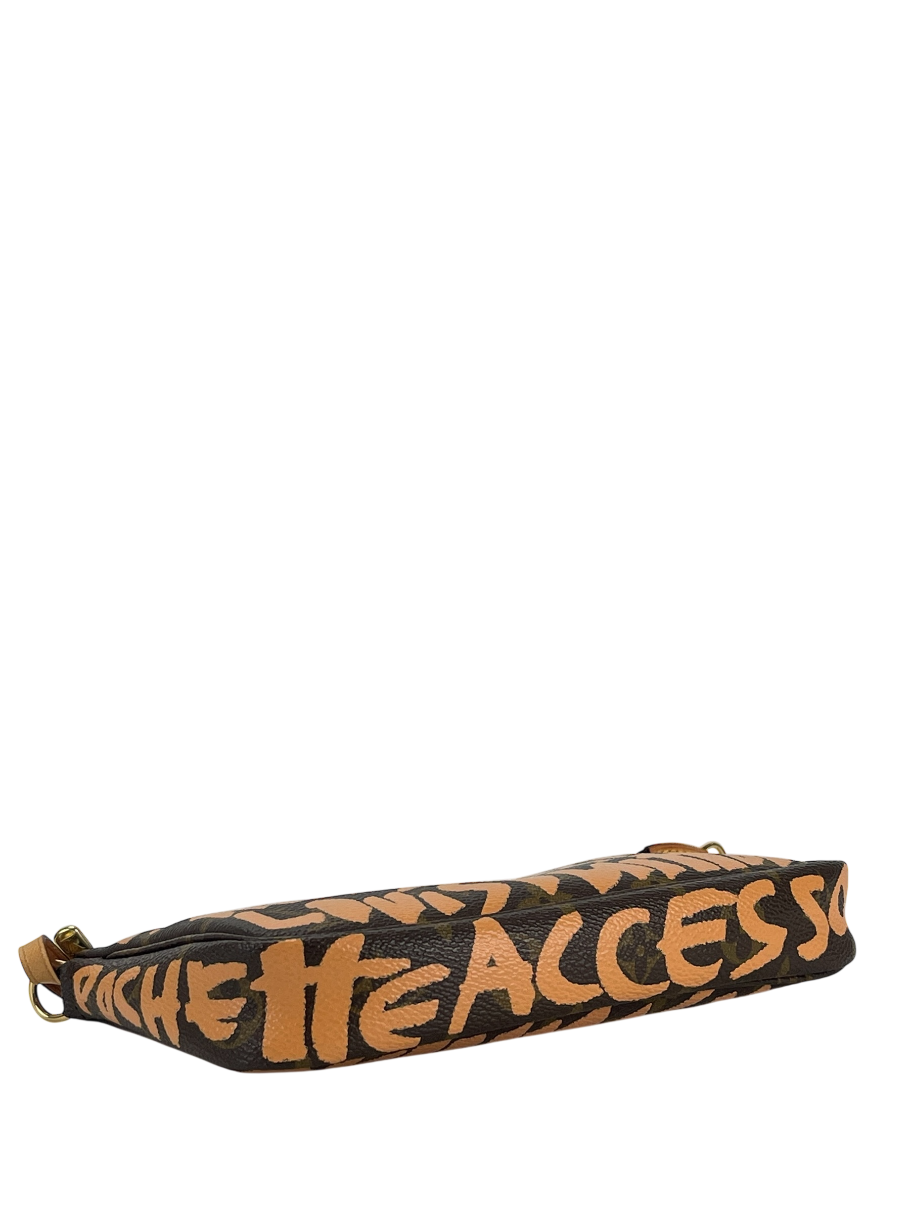 LOUIS VUITTON - Monogram Stephen Sprouse 2001 Pochette Accessoires Clutch Bag