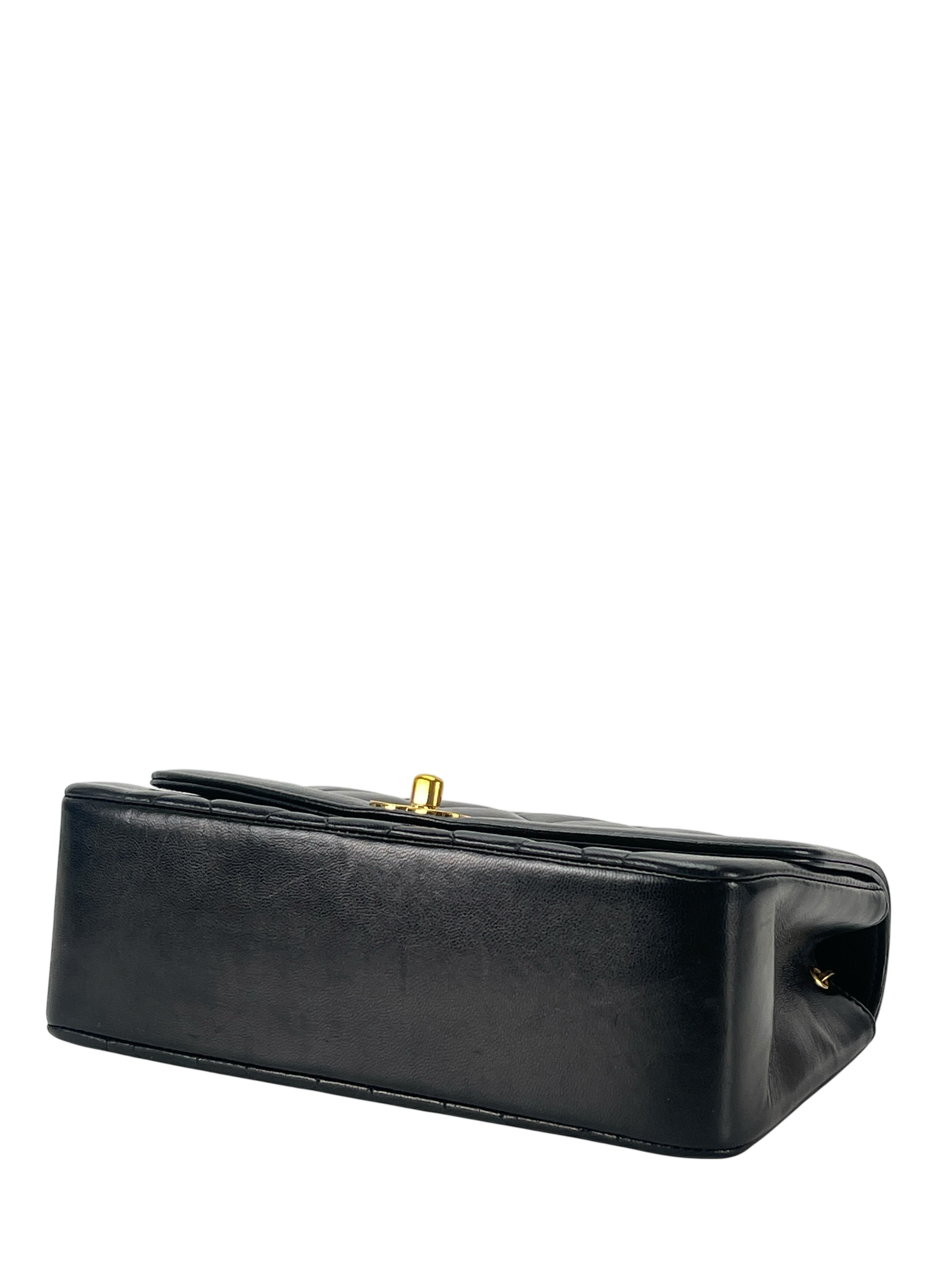 CHANEL - Black Lambskin Small Diana Shoulder Bag