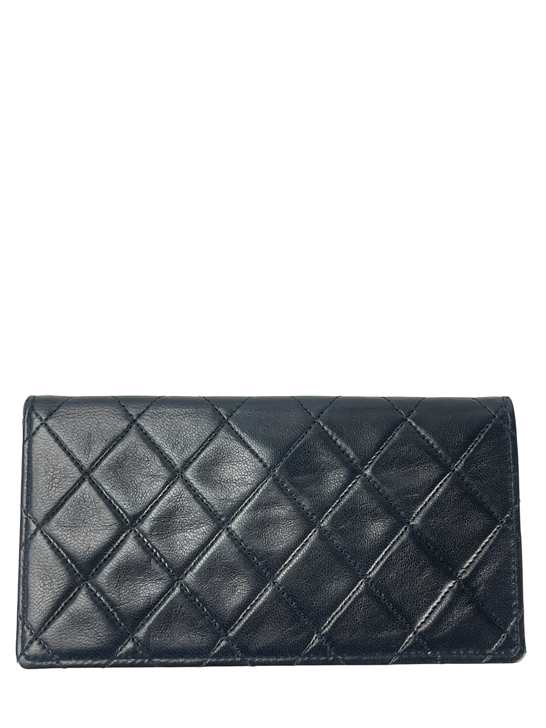 CHANEL - Lambskin Black Matelasse Coco Mark Chain Shoulder Bag