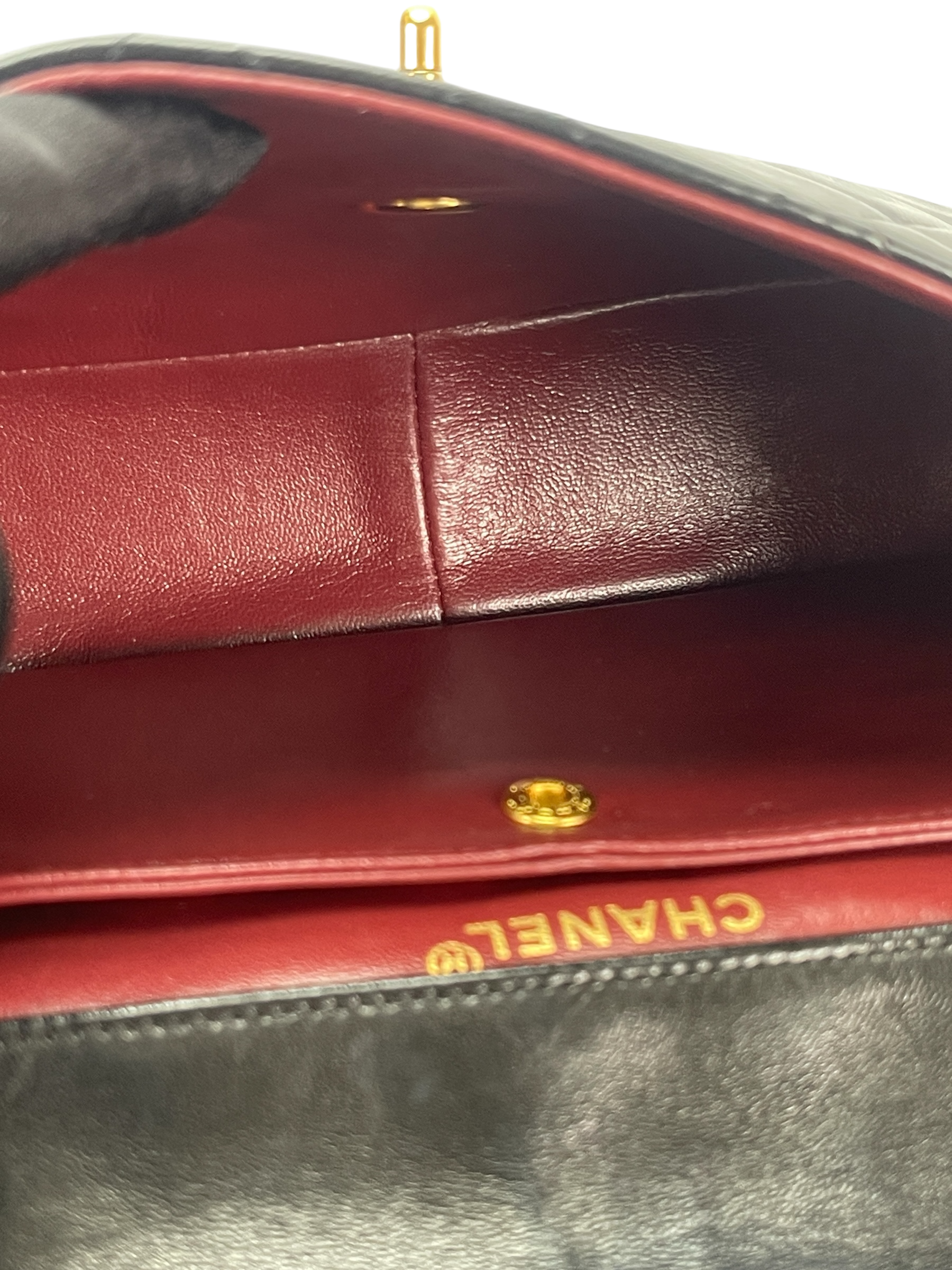 CHANEL - Lambskin Black Matelasse Coco Mark Chain Shoulder Bag