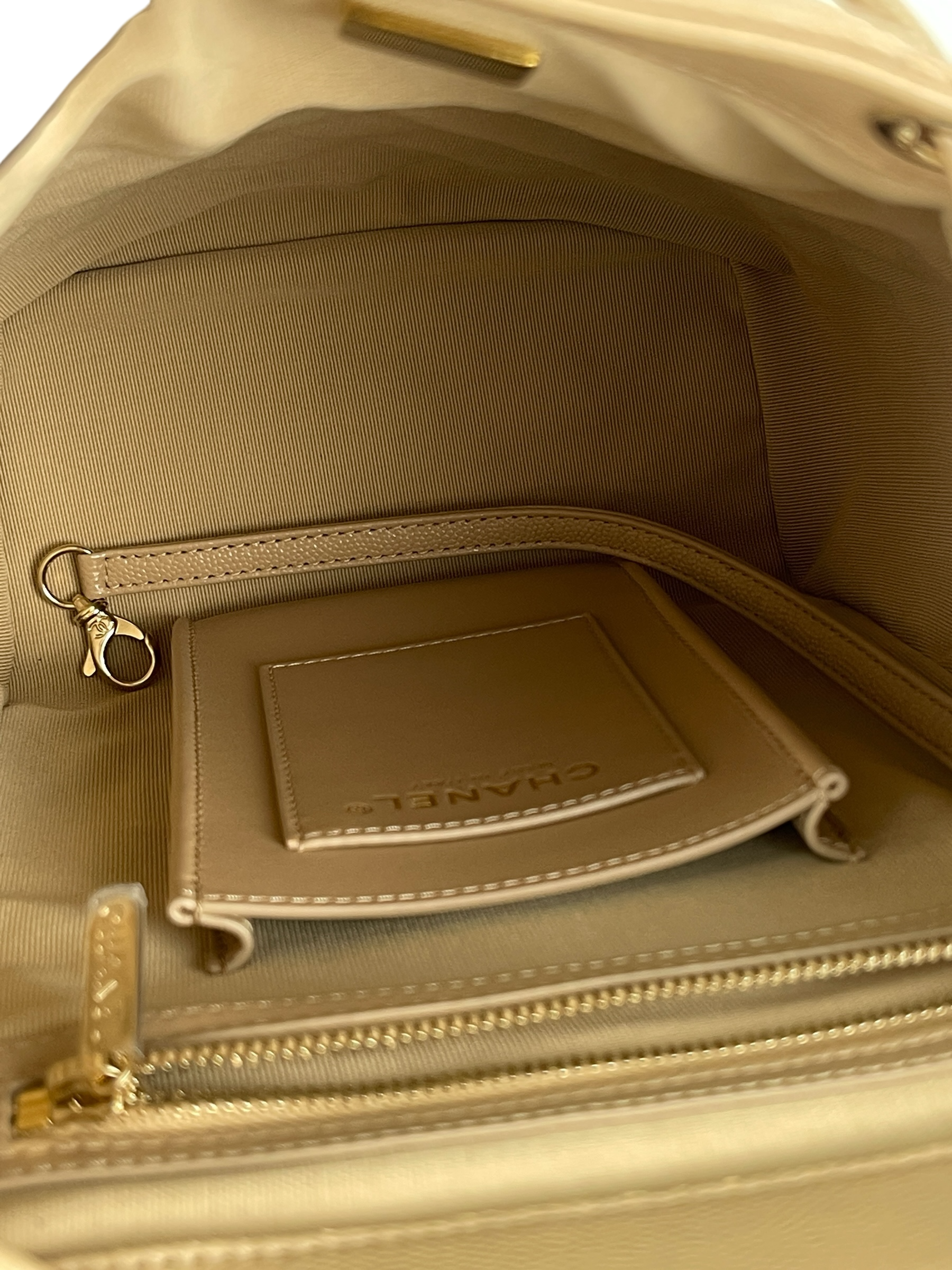 CHANEL - Beige Caviar Quilted Urban Spirit Backpack Bag