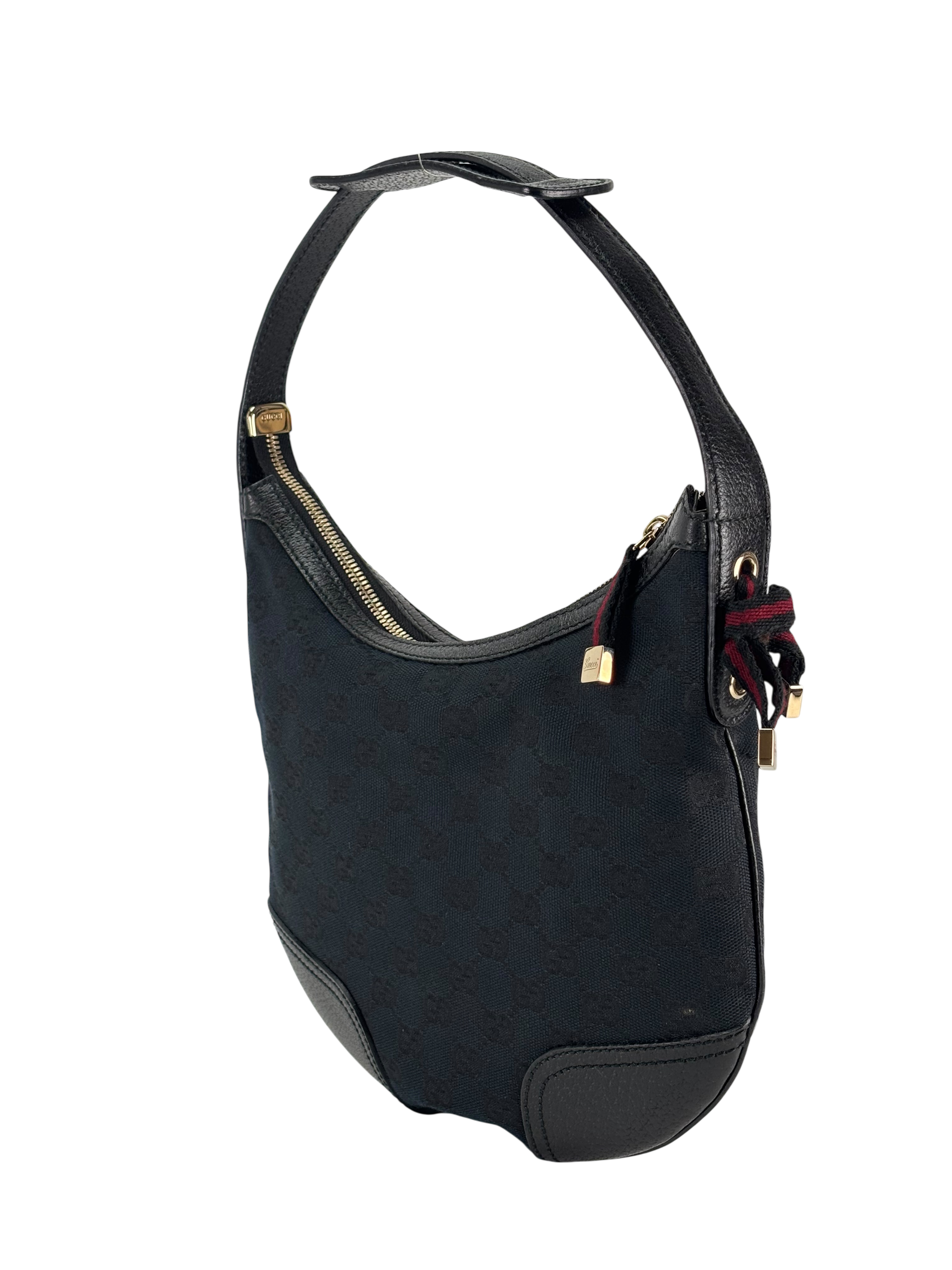 GUCCI - Black Princess Shelly GG Canvas Shoulder bag