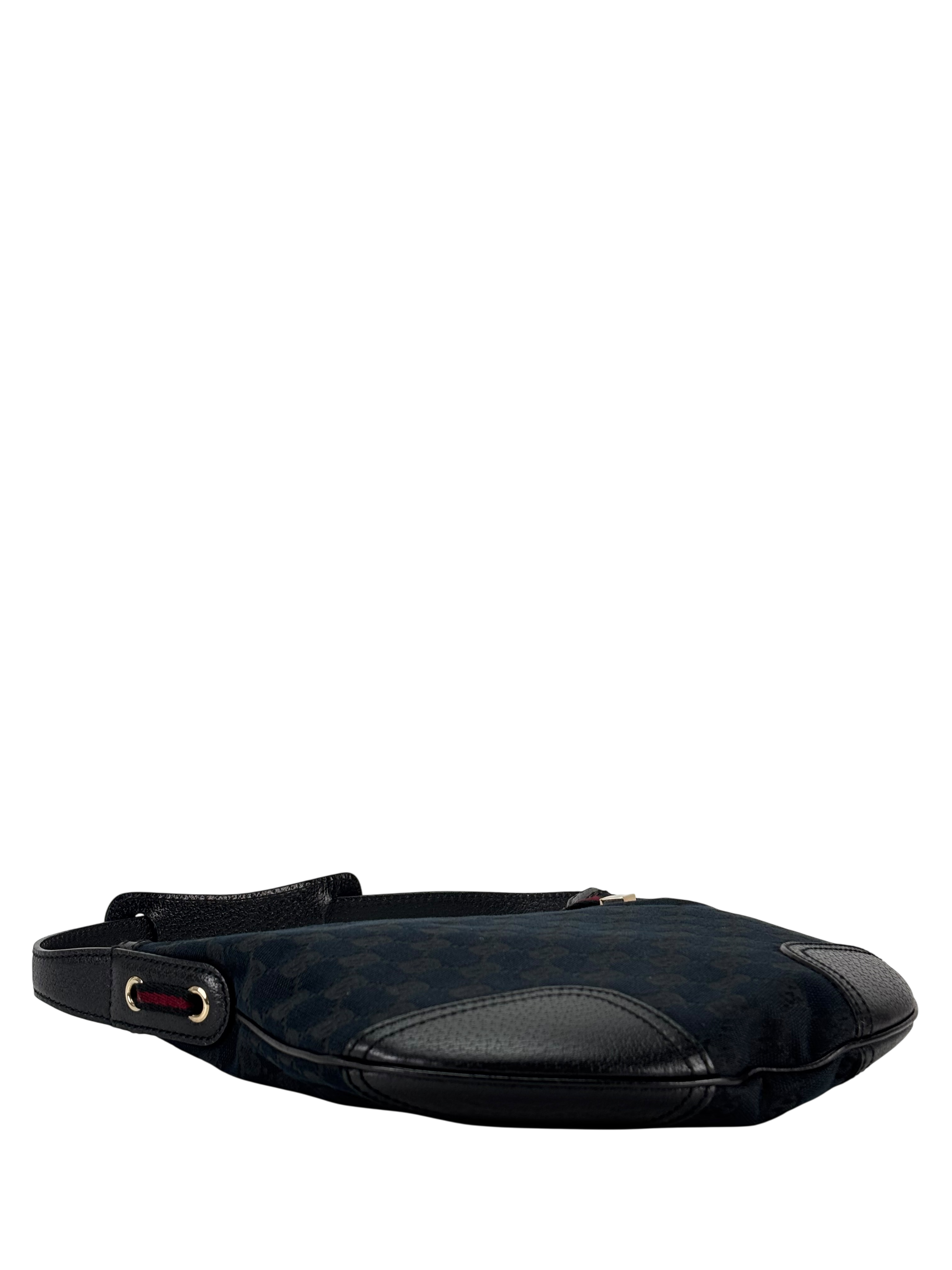 GUCCI - Black Princess Shelly GG Canvas Shoulder bag