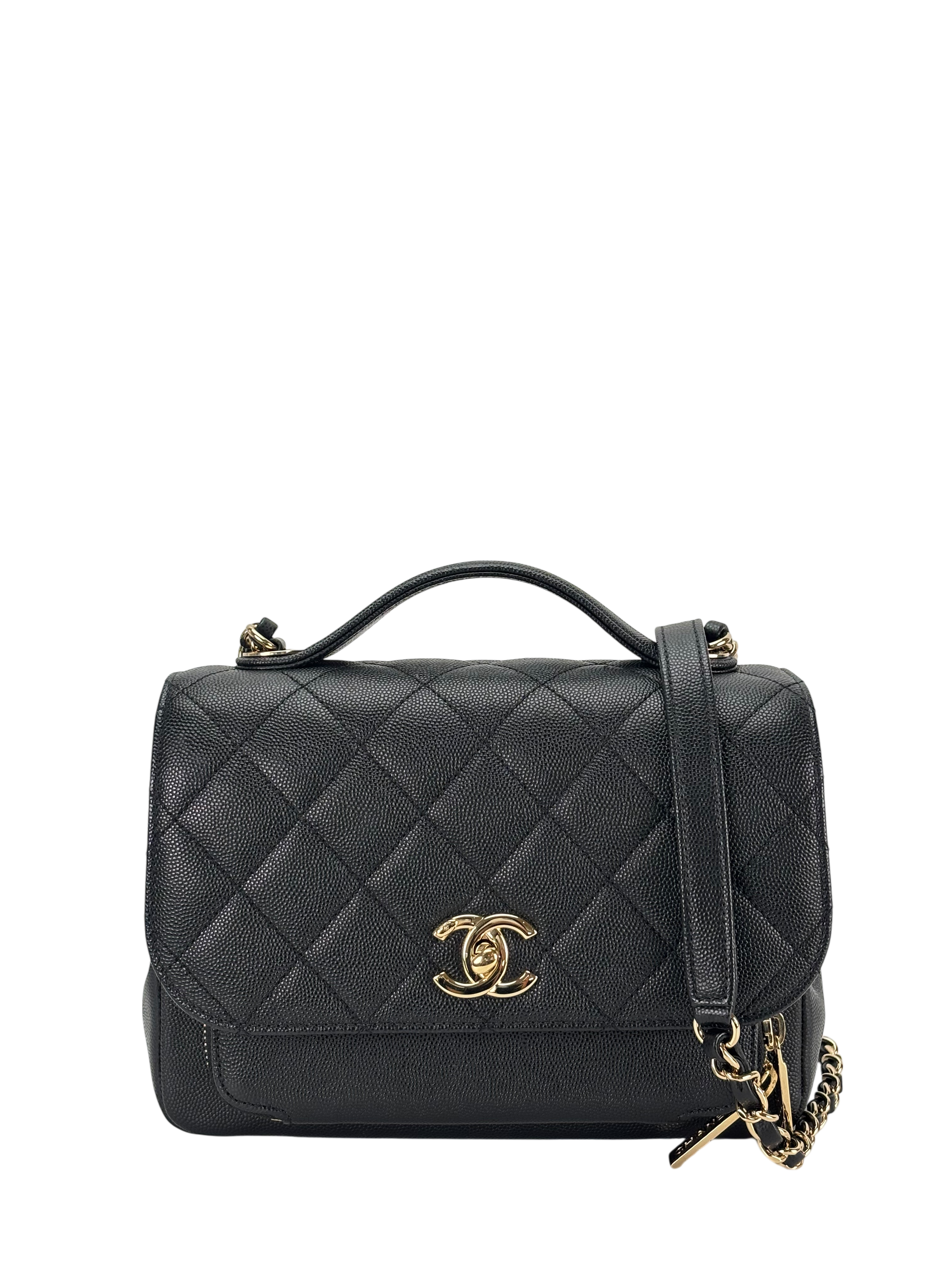 CHANEL - Caviar Quilted Medium Business Affinity Flap Black