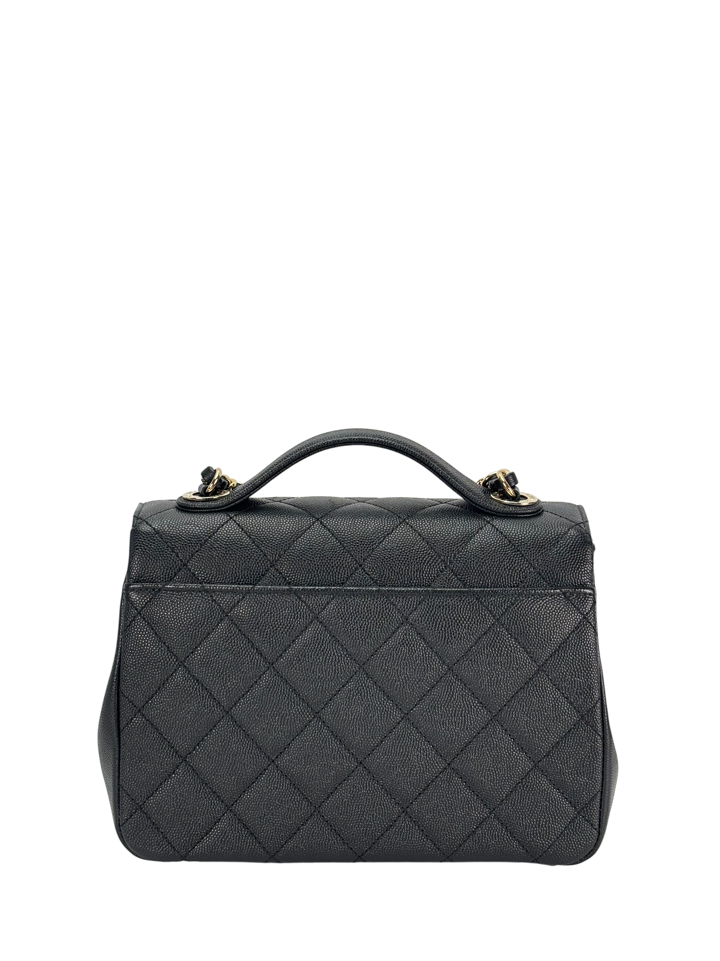 CHANEL - Caviar Quilted Medium Business Affinity Flap Black