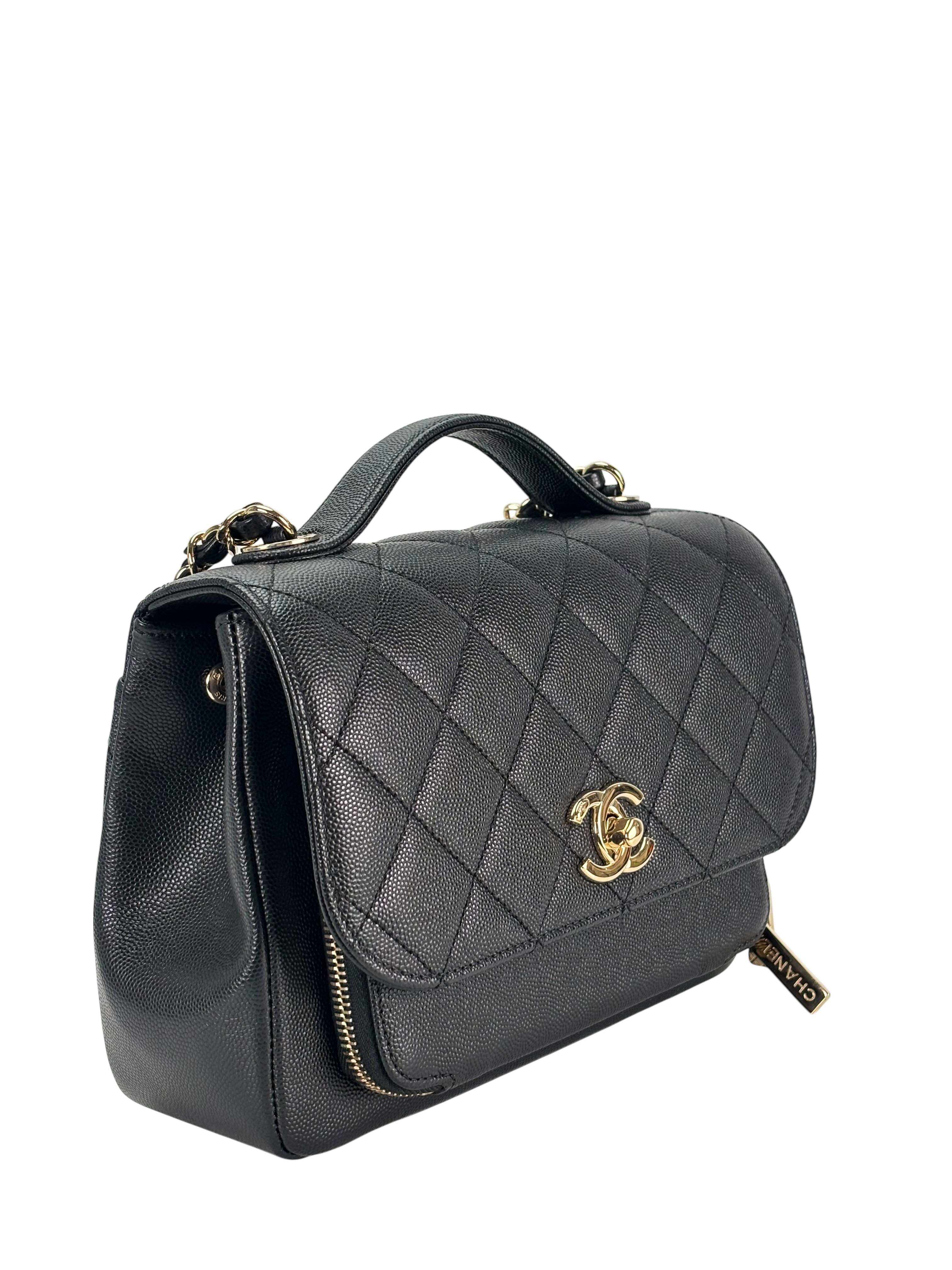 CHANEL - Caviar Quilted Medium Business Affinity Flap Black