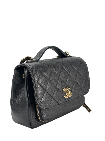 CHANEL - Caviar Quilted Medium Business Affinity Flap Black