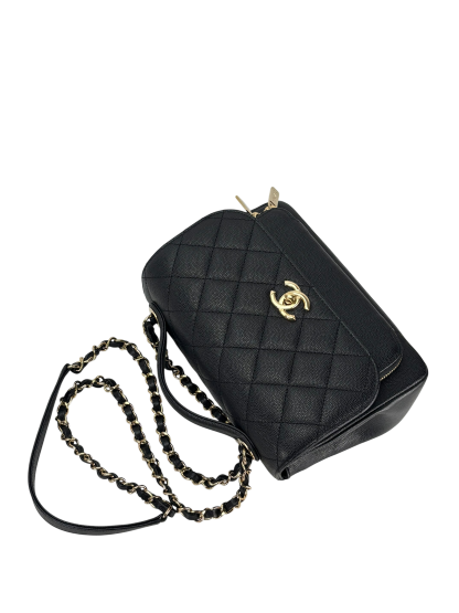 CHANEL - Caviar Quilted Medium Business Affinity Flap Black