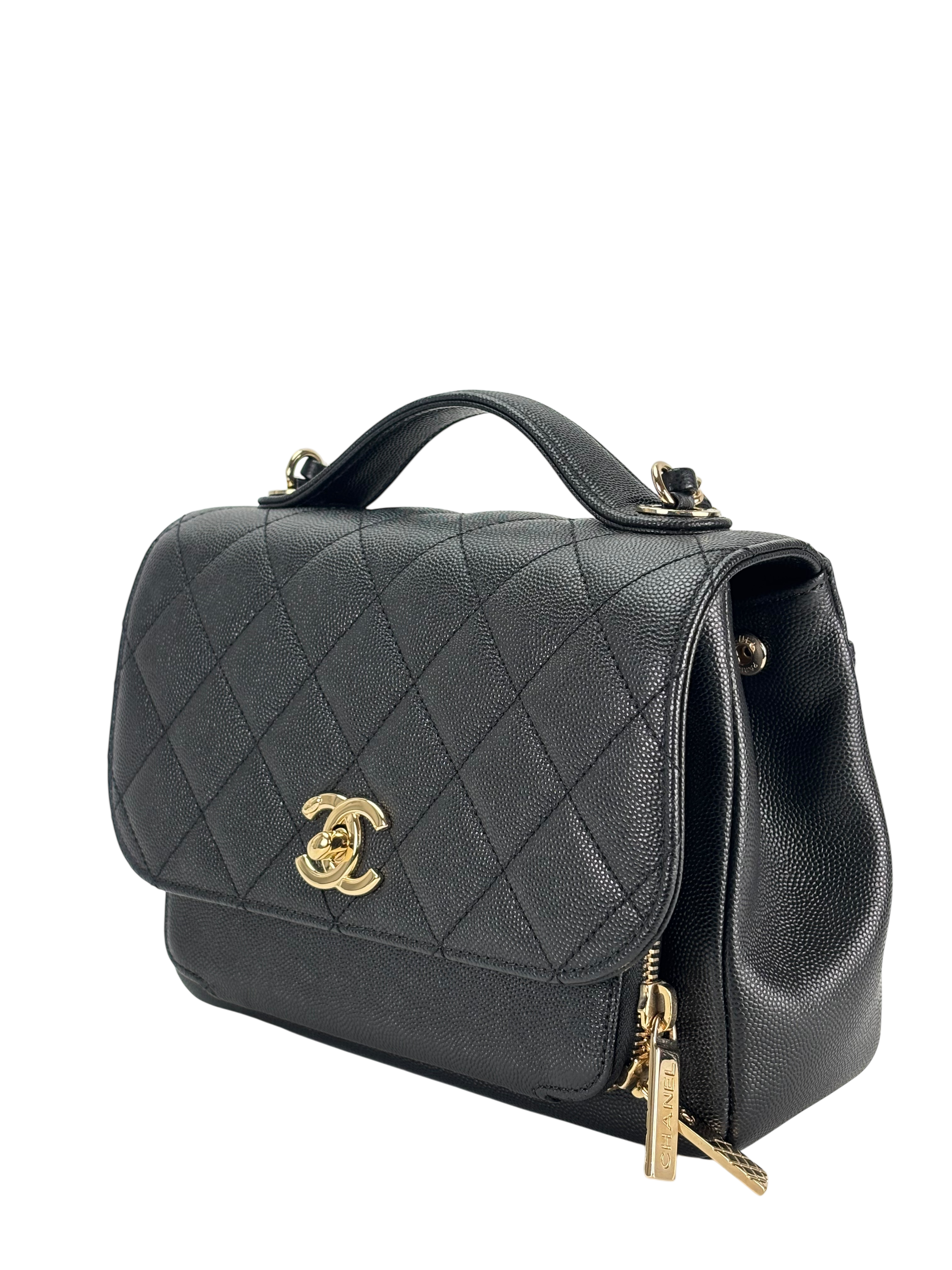 CHANEL - Caviar Quilted Medium Business Affinity Flap Black
