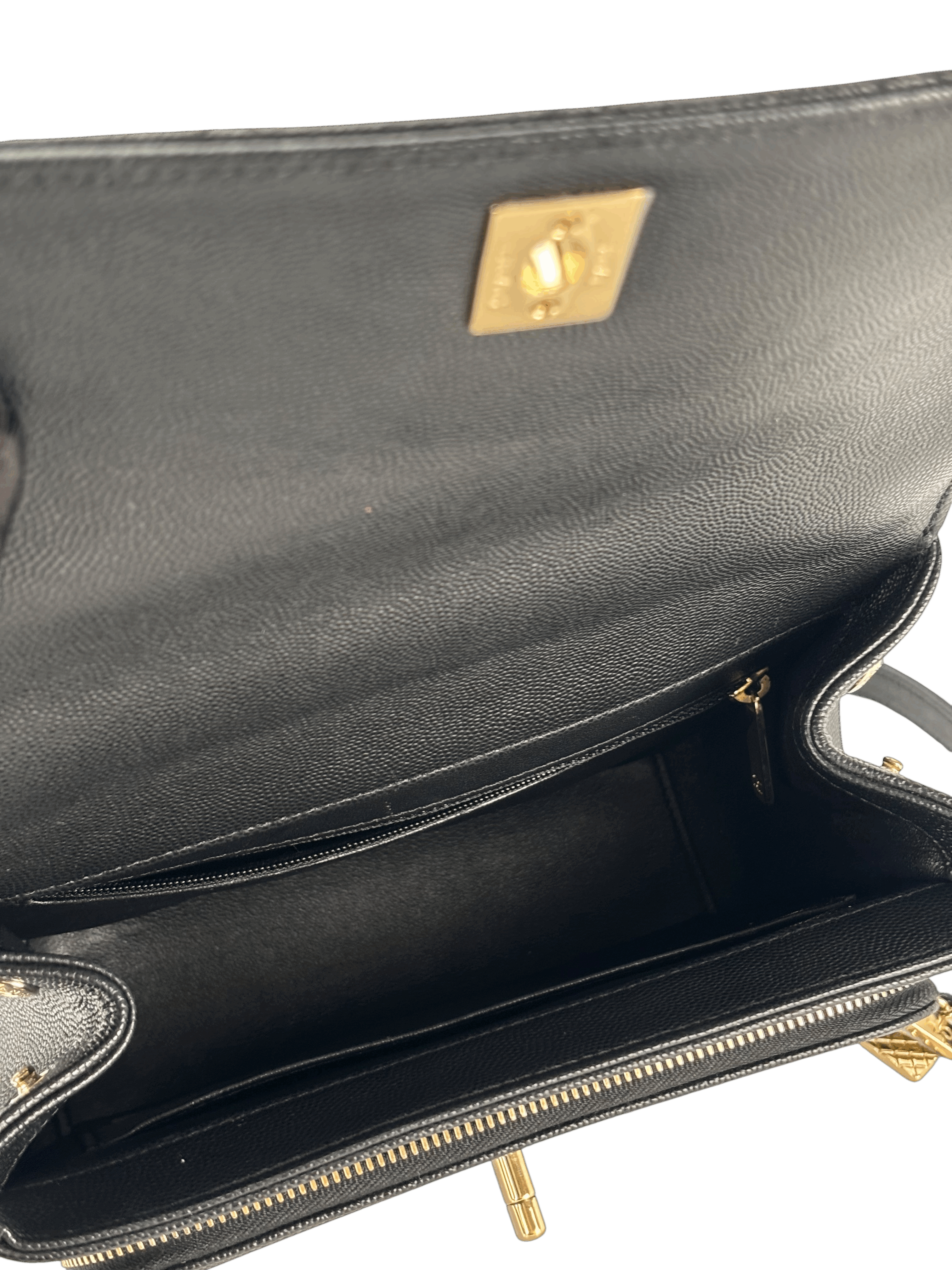 CHANEL - Caviar Quilted Medium Business Affinity Flap Black