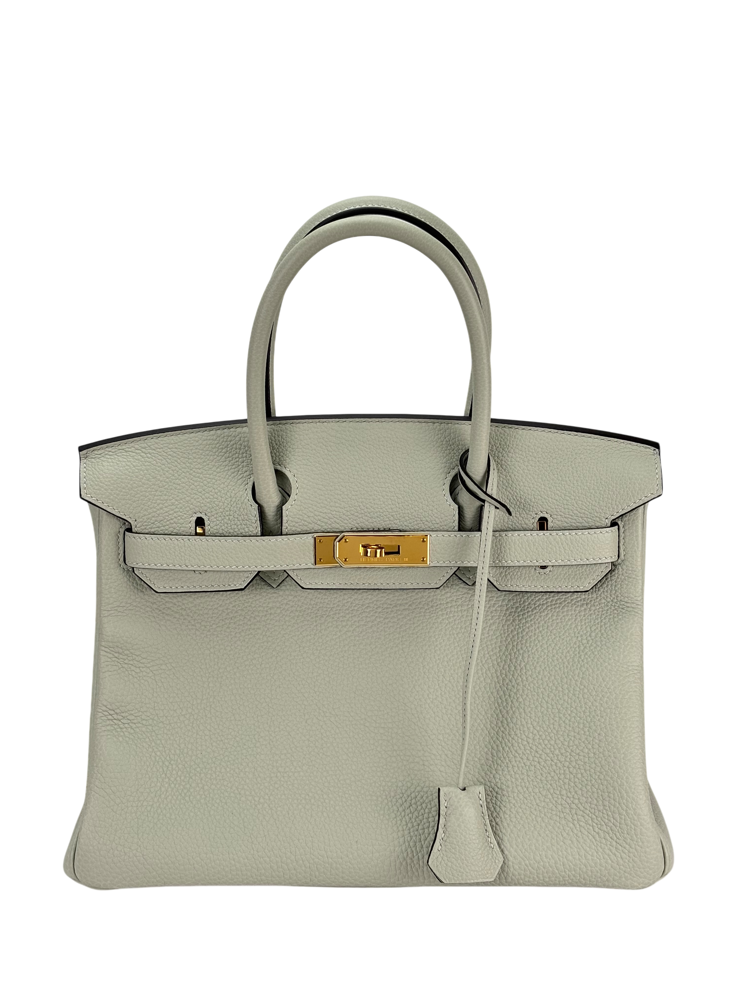 HERMES - Birkin 30 Gris Neve Togo Gold Hardware 