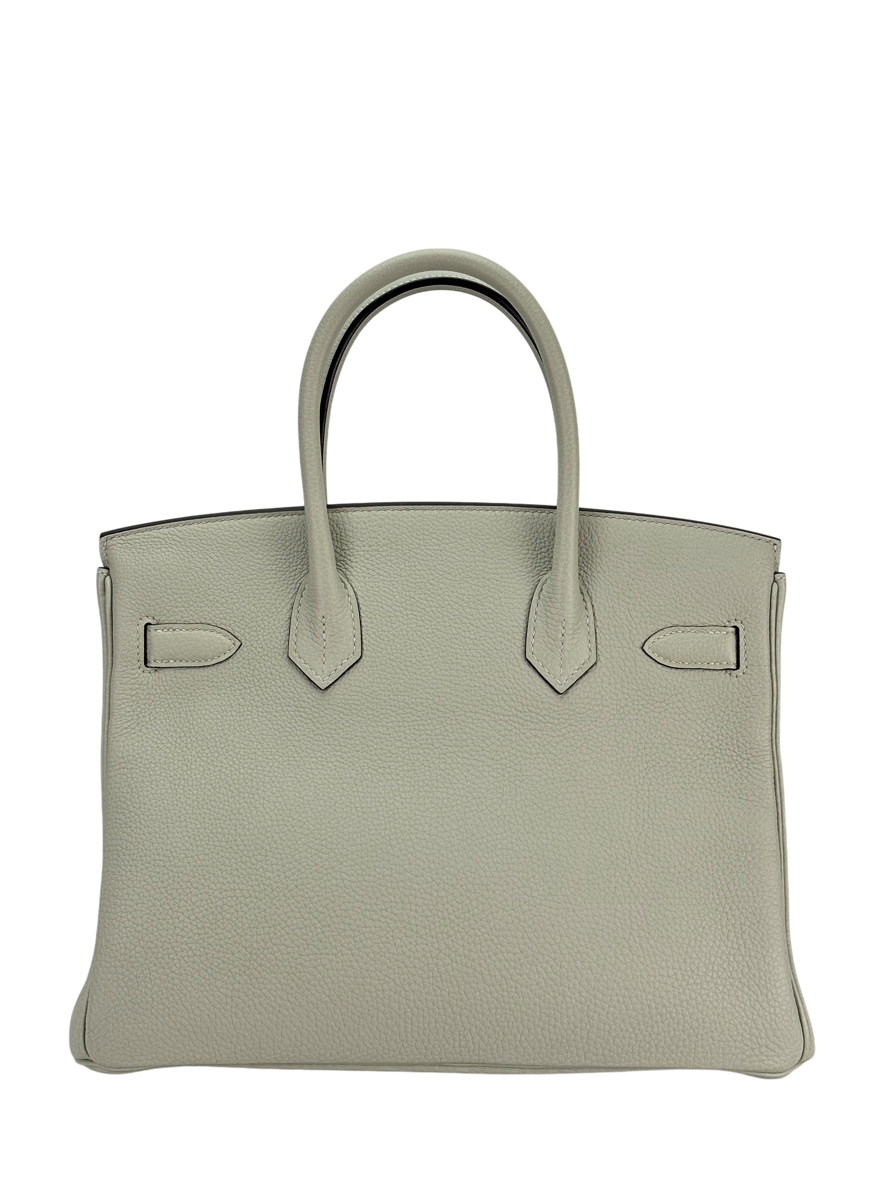 HERMES - Birkin 30 Gris Neve Togo Gold Hardware 