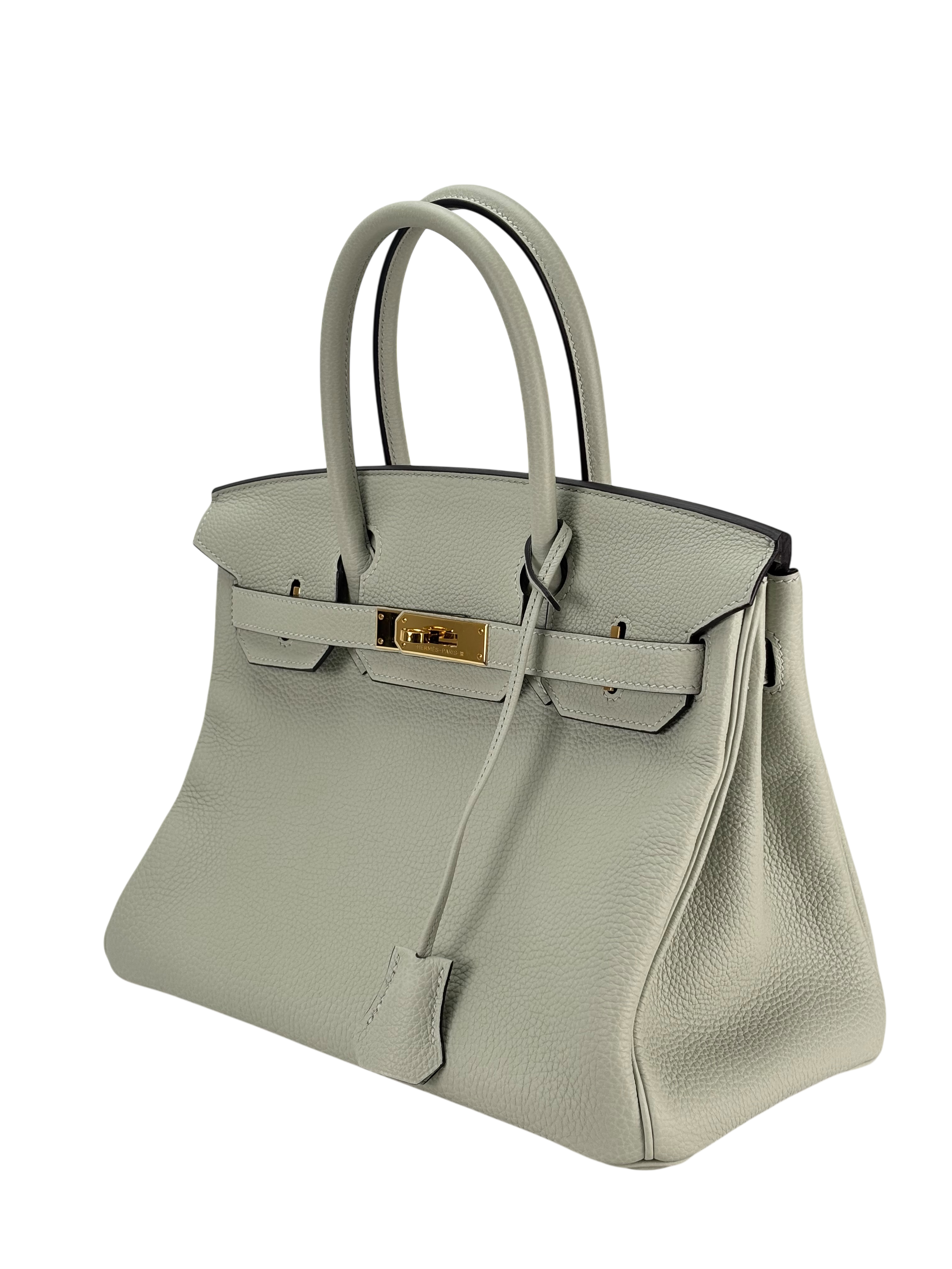 HERMES - Birkin 30 Gris Neve Togo Gold Hardware 