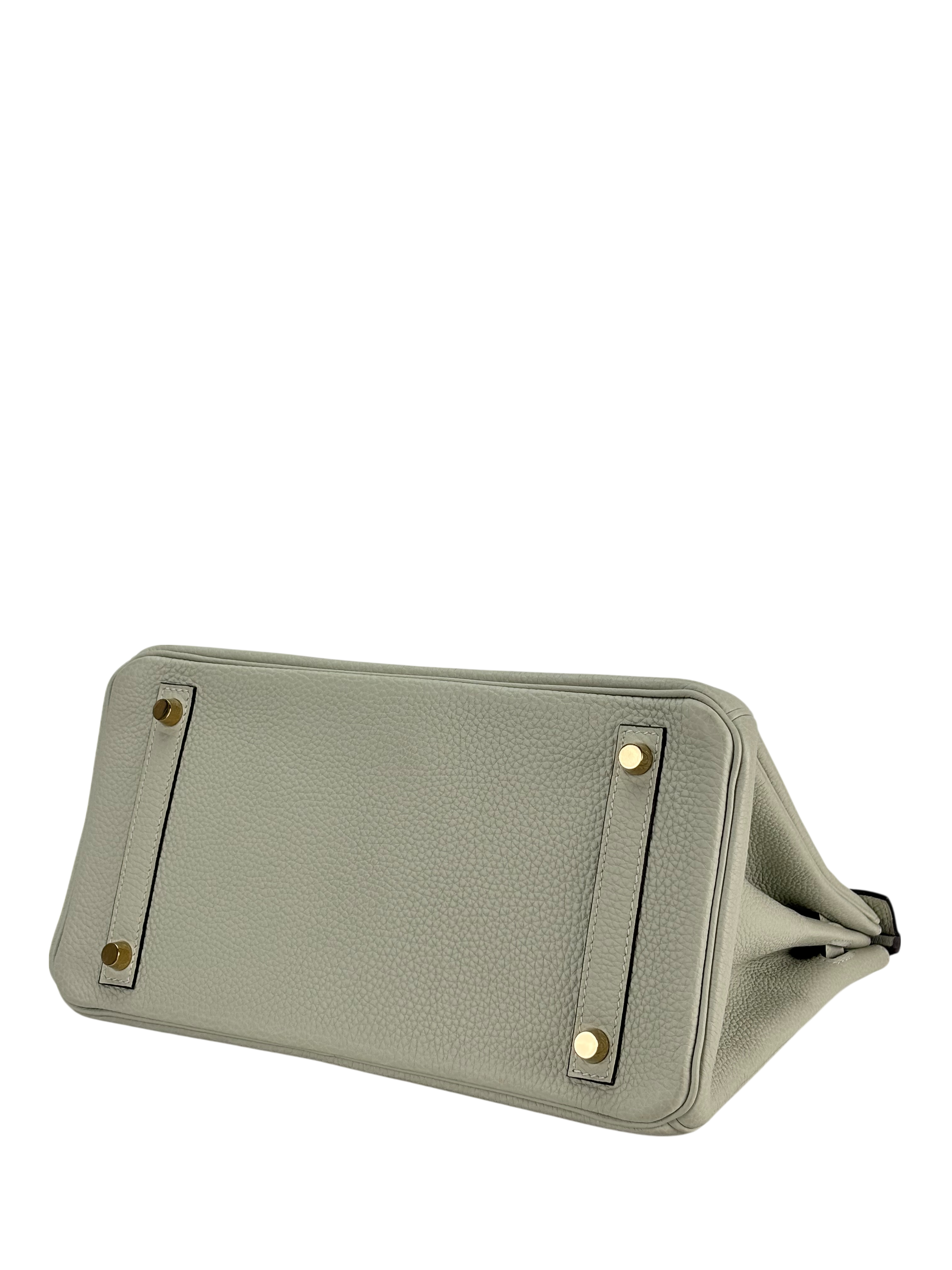 HERMES - Birkin 30 Gris Neve Togo Gold Hardware 