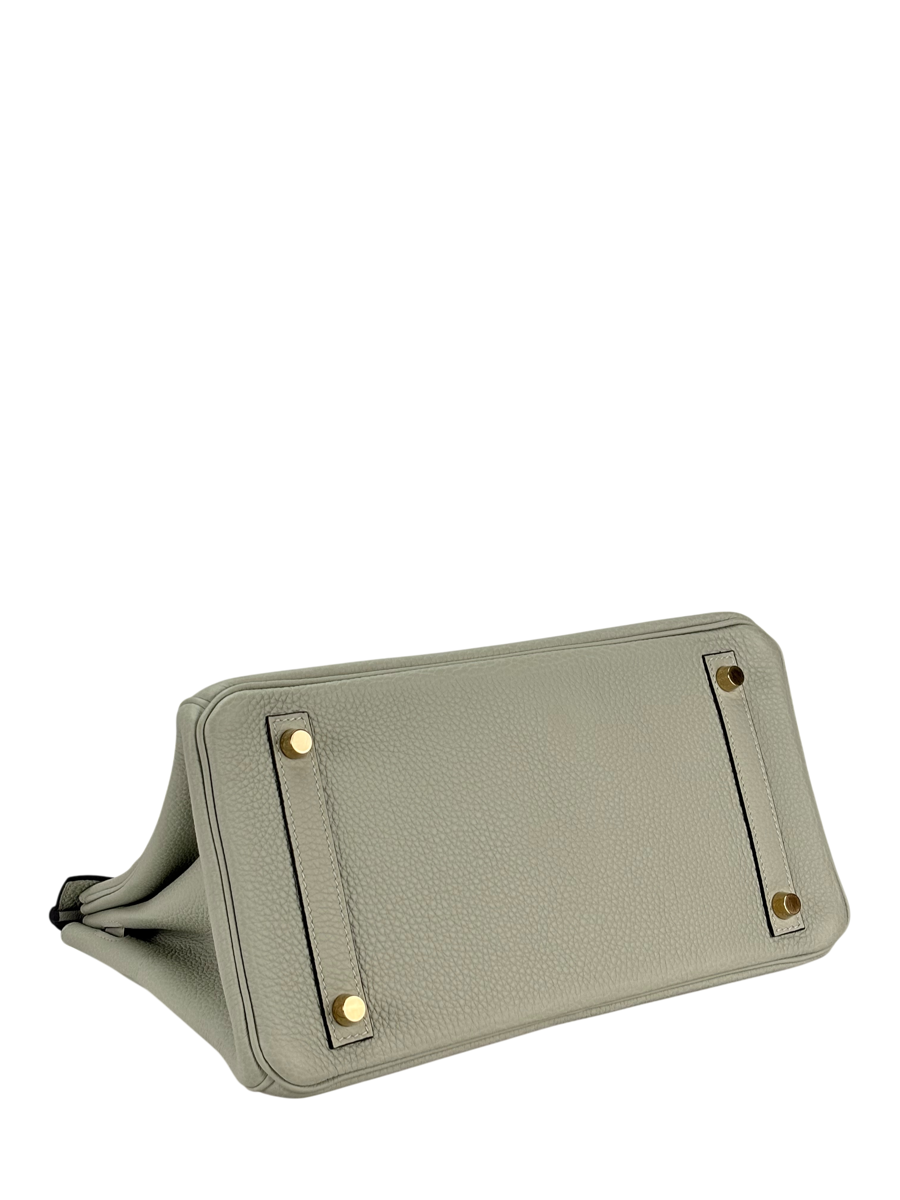 HERMES - Birkin 30 Gris Neve Togo Gold Hardware 